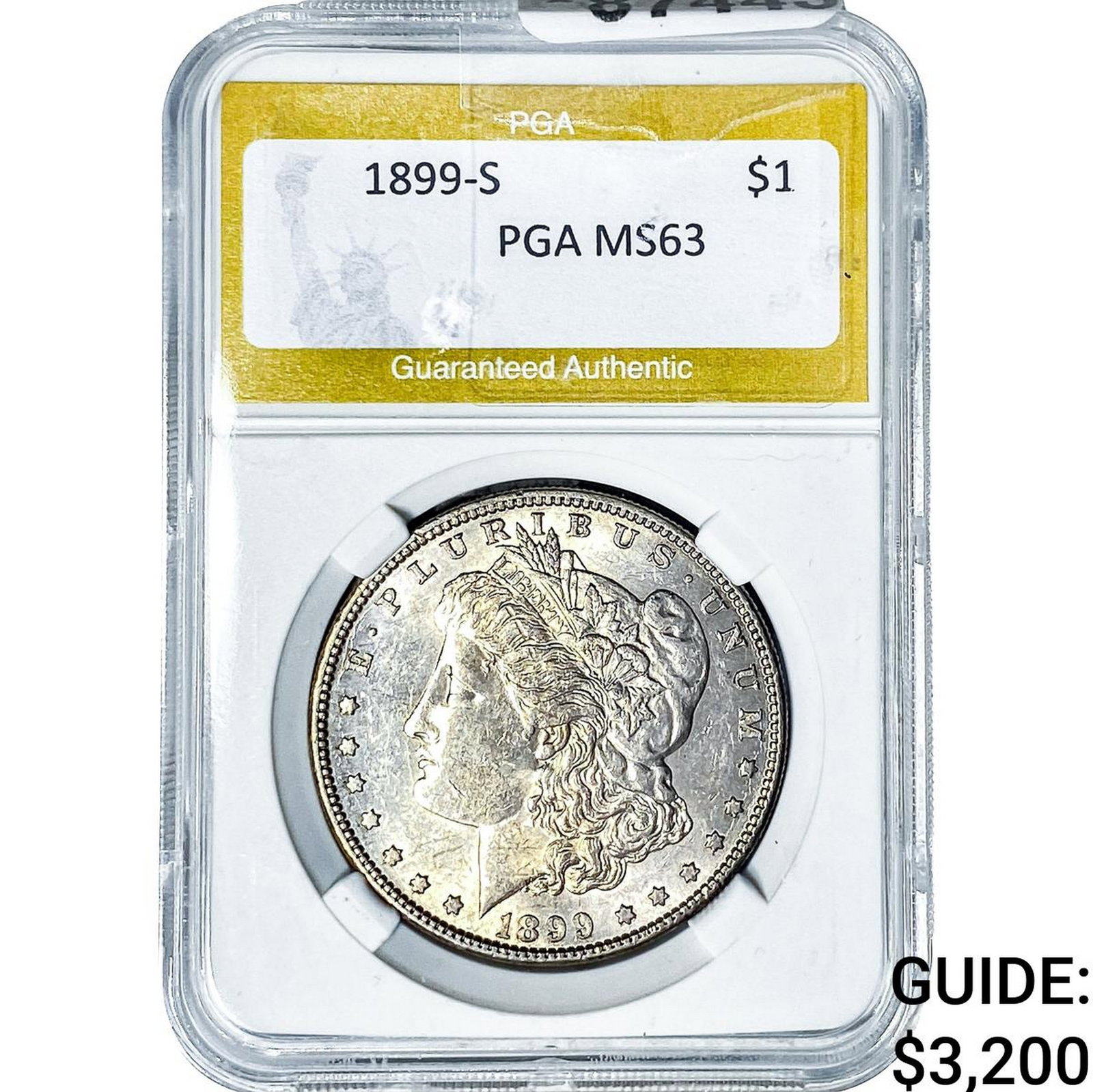 1899-S Morgan Silver Dollar PGA MS63 (1 of 2)