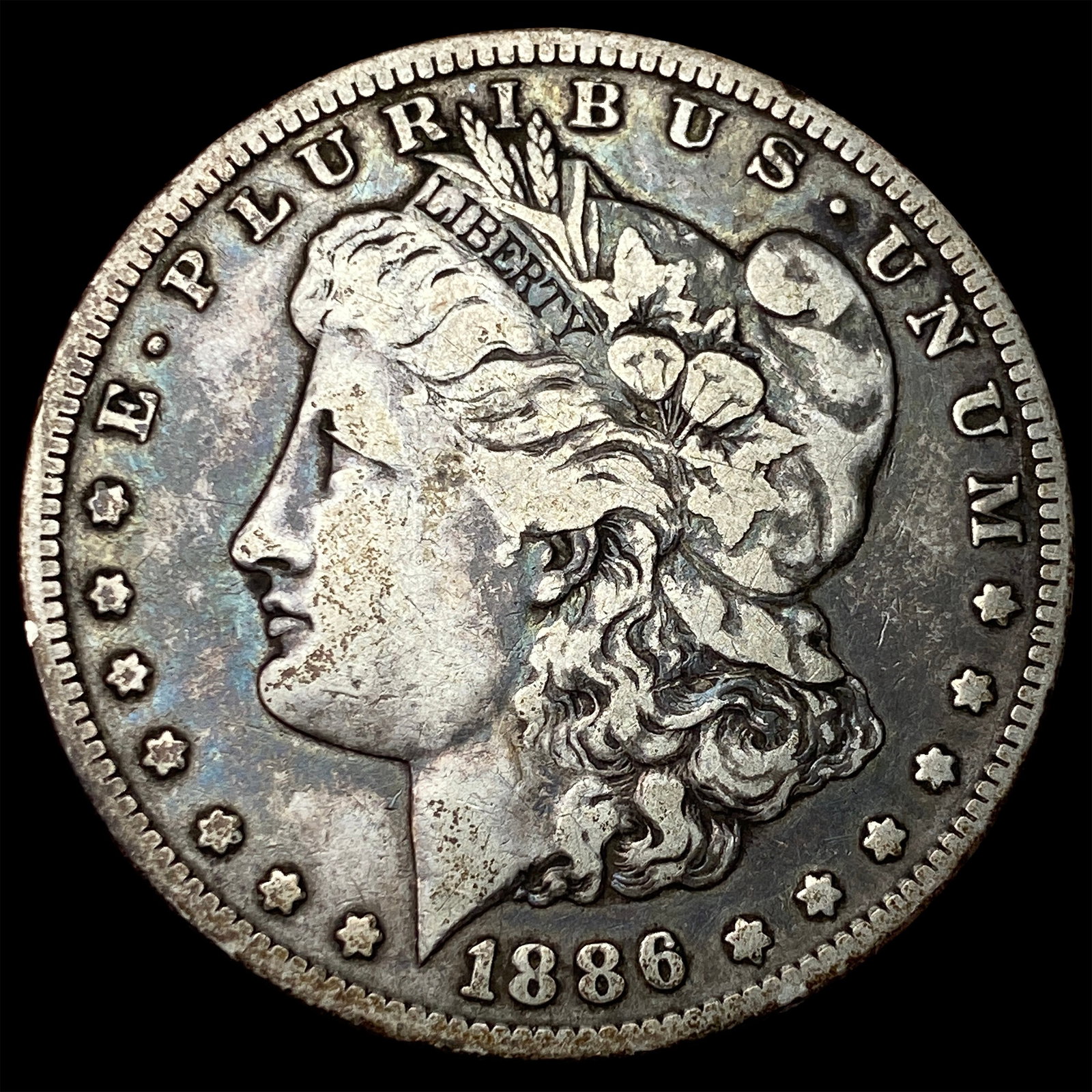 1886-S Morgan Silver Dollar LIGHTLY CIRCULATED: 1886-S Morgan Silver Dollar LIGHTLY CIRCULATED