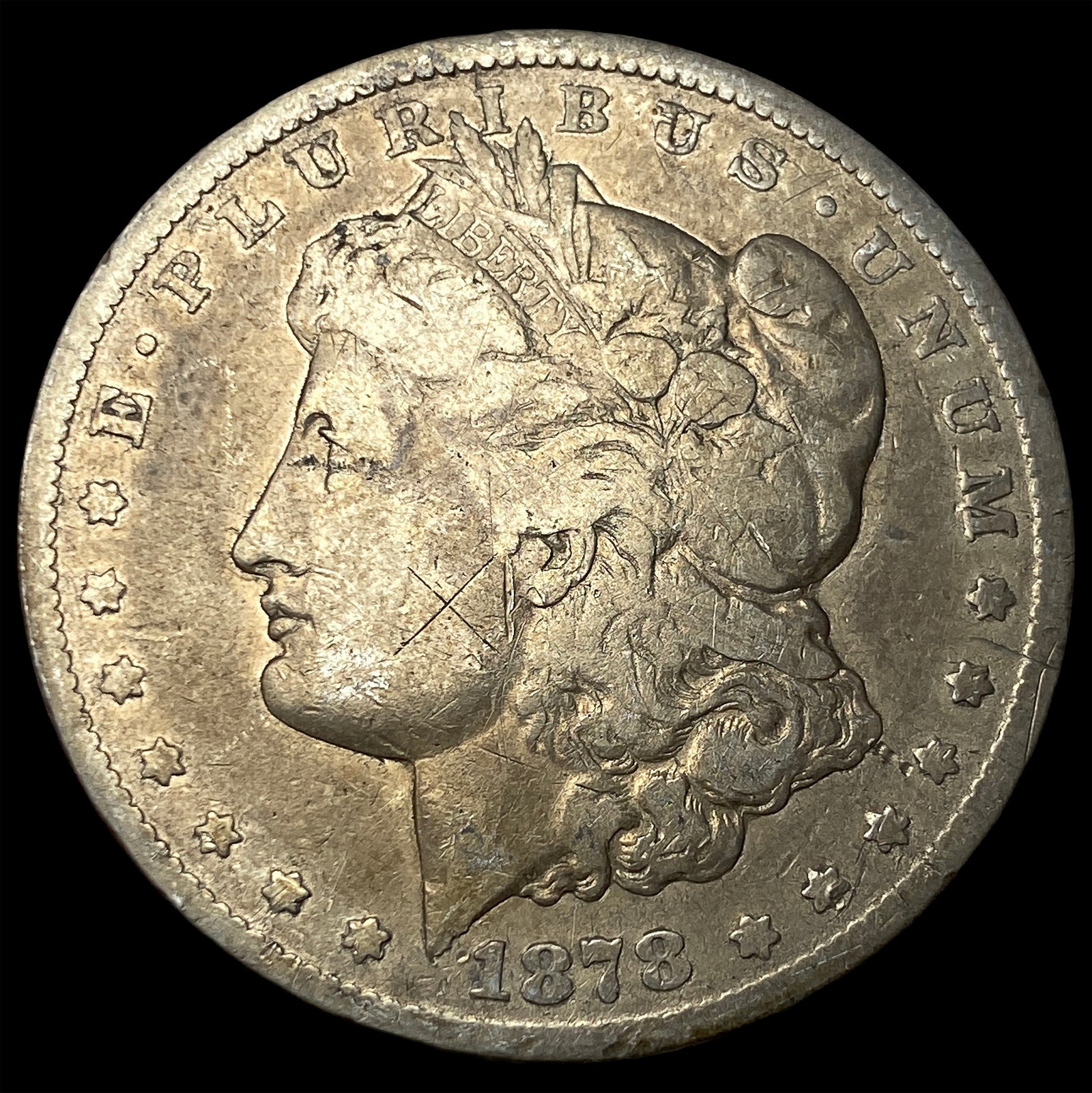 1878-CC Morgan Silver Dollar LIGHTLY CIRCULATED: 1878-CC Morgan Silver Dollar LIGHTLY CIRCULATED