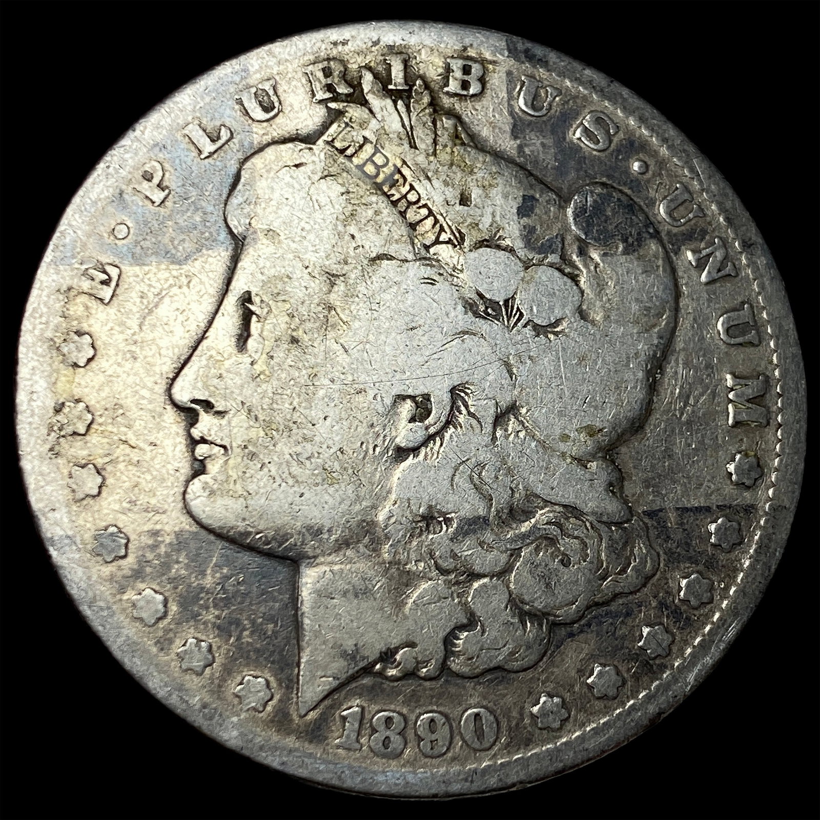 1890-CC Silver Morgan Dollar LIGHTLY CIRCULATED: 1890-CC Silver Morgan Dollar LIGHTLY CIRCULATED