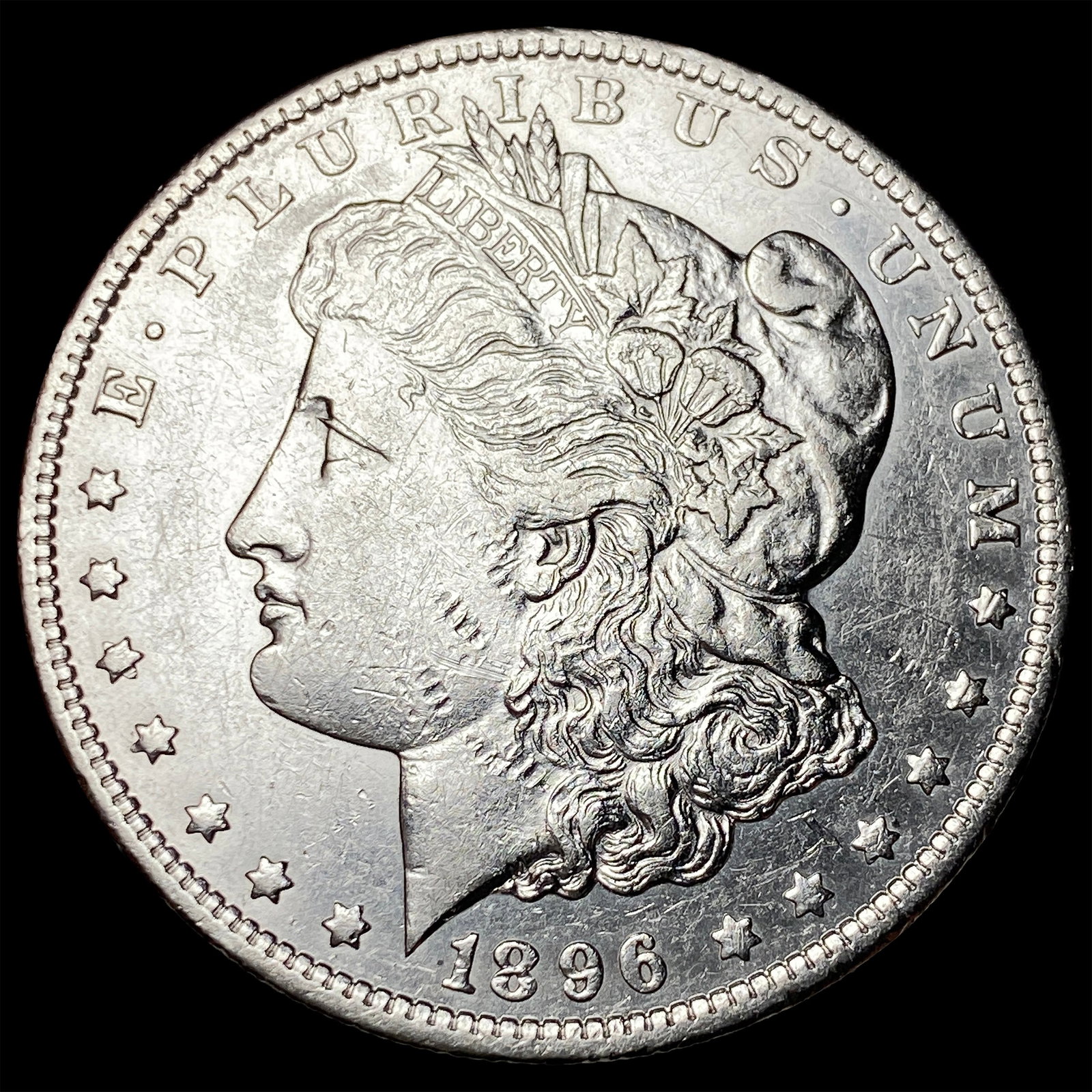 1896 Silver Morgan Dollar CLOSELY UNCIRCULATED (1 of 2)