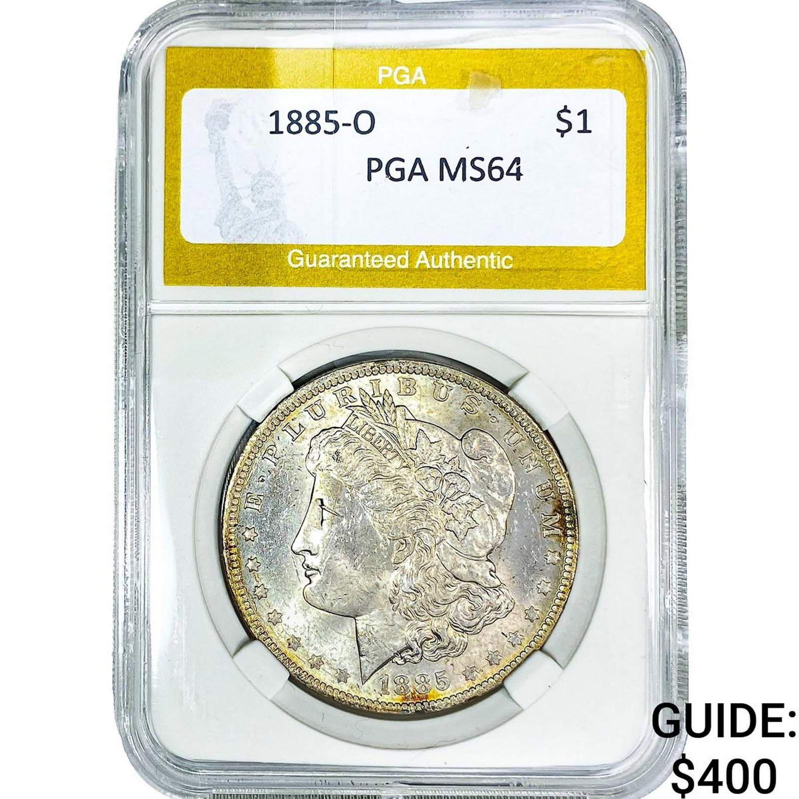 1885-O Morgan Silver Dollar PGA MS64: 1885-O Morgan Silver Dollar PGA MS64