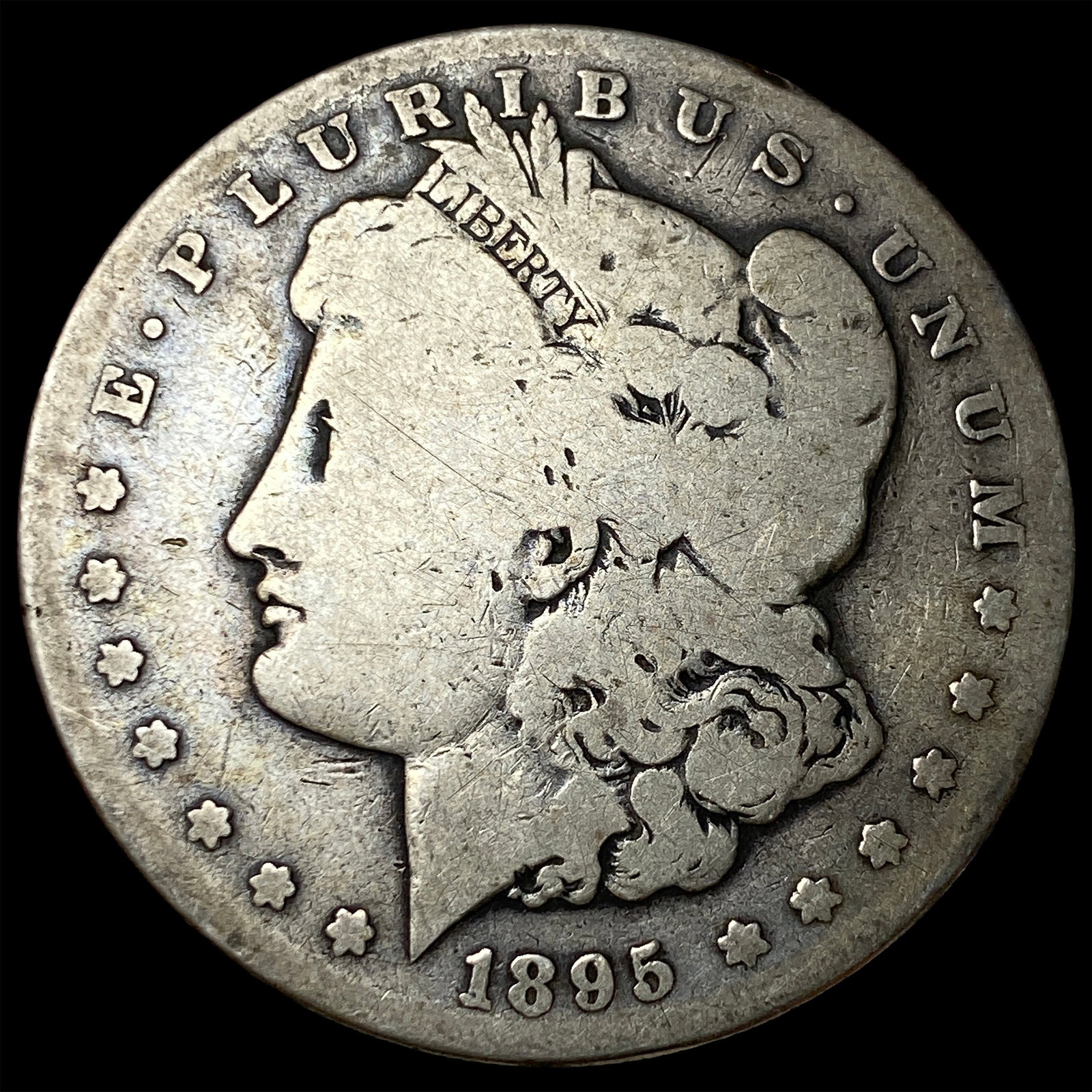 1895-S Silver Morgan Dollar NICELY CIRCULATED: 1895-S Silver Morgan Dollar NICELY CIRCULATED