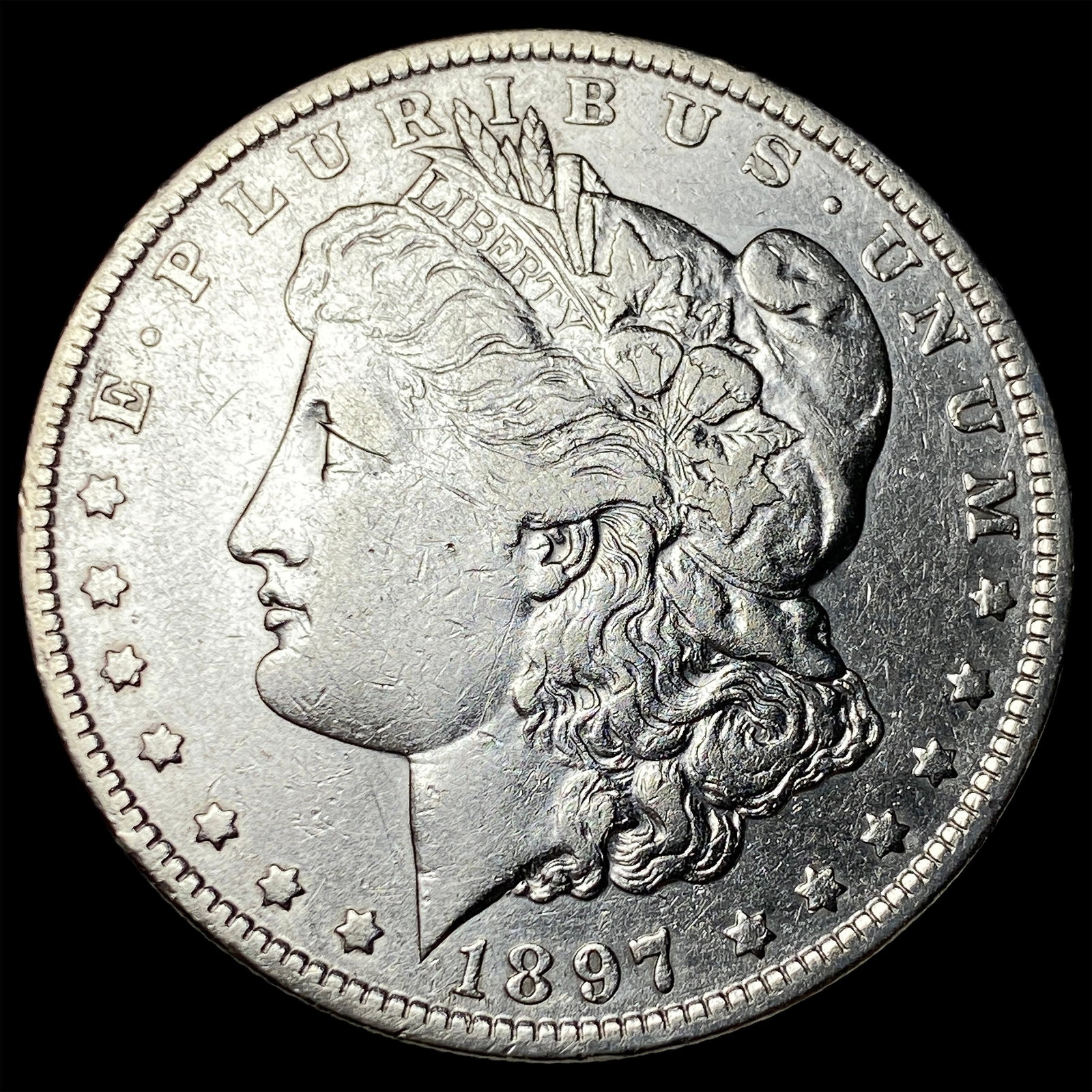 1897-O Silver Morgan Dollar NEARLY UNCIRCULATED: 1897-O Silver Morgan Dollar NEARLY UNCIRCULATED