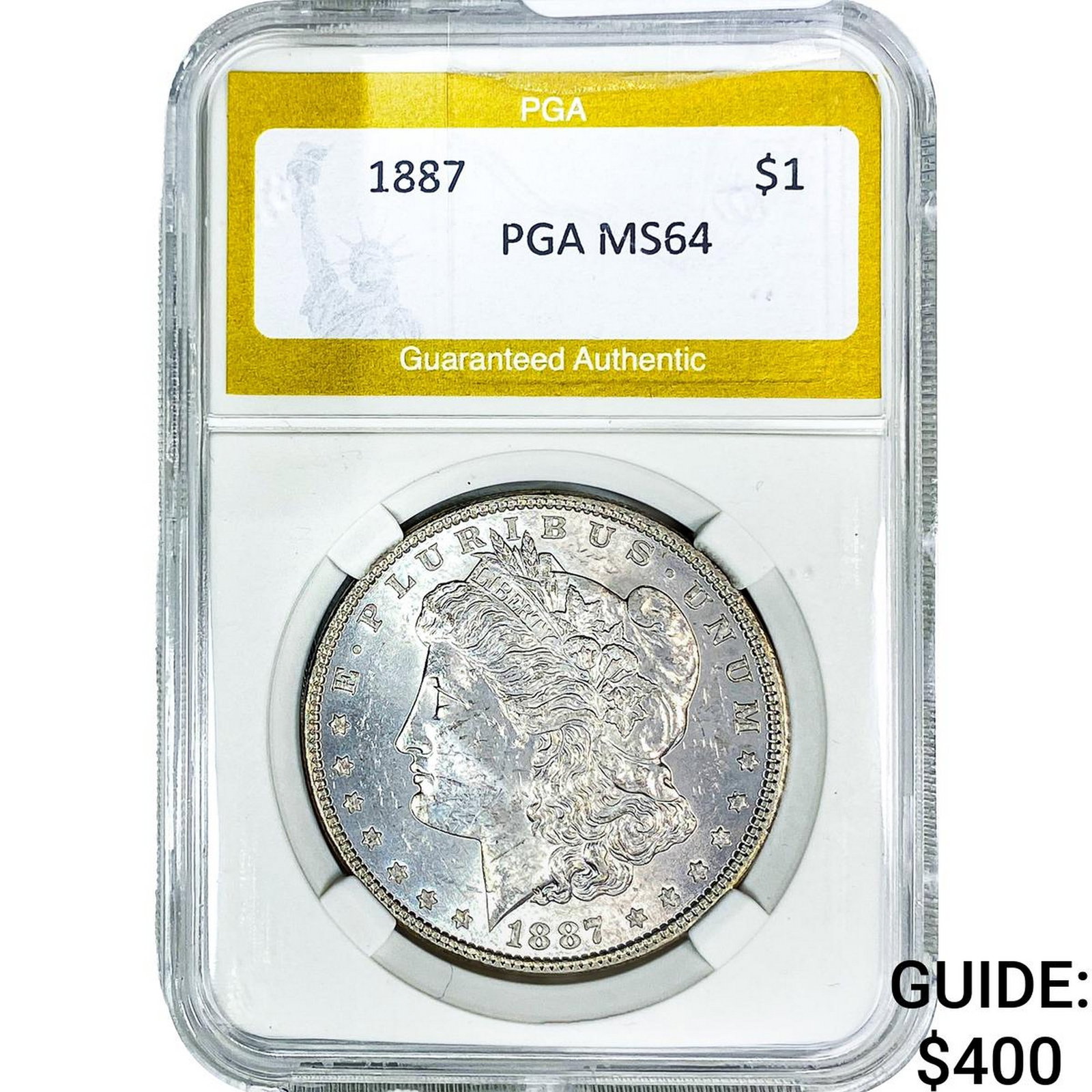 1887 Morgan Silver Dollar PGA MS64: 1887 Morgan Silver Dollar PGA MS64