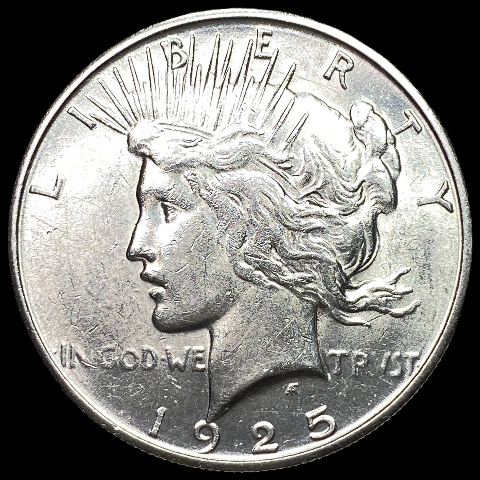 1925-S Silver Peace Dollar CHOICE AU (1 of 2)