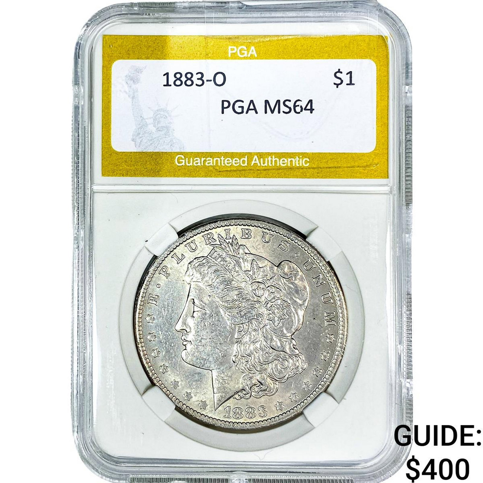 1883-O Morgan Silver Dollar PGA MS64: 1883-O Morgan Silver Dollar PGA MS64