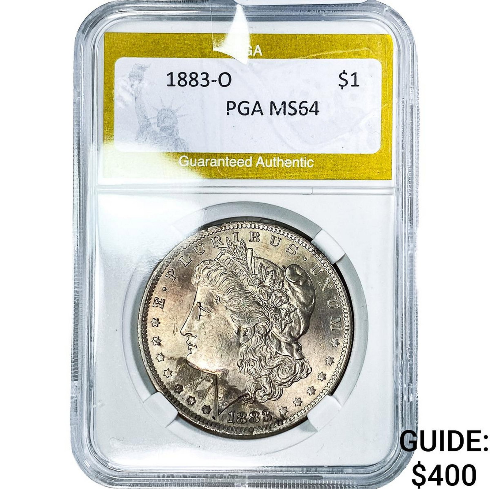 1883-O Morgan Silver Dollar PGA MS64: 1883-O Morgan Silver Dollar PGA MS64