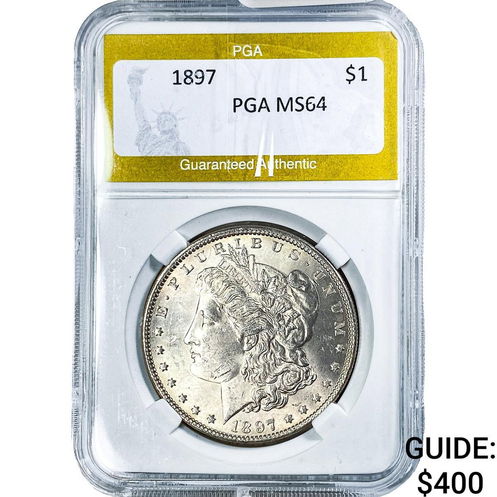 1897 Morgan Silver Dollar PGA MS64: 1897 Morgan Silver Dollar PGA MS64