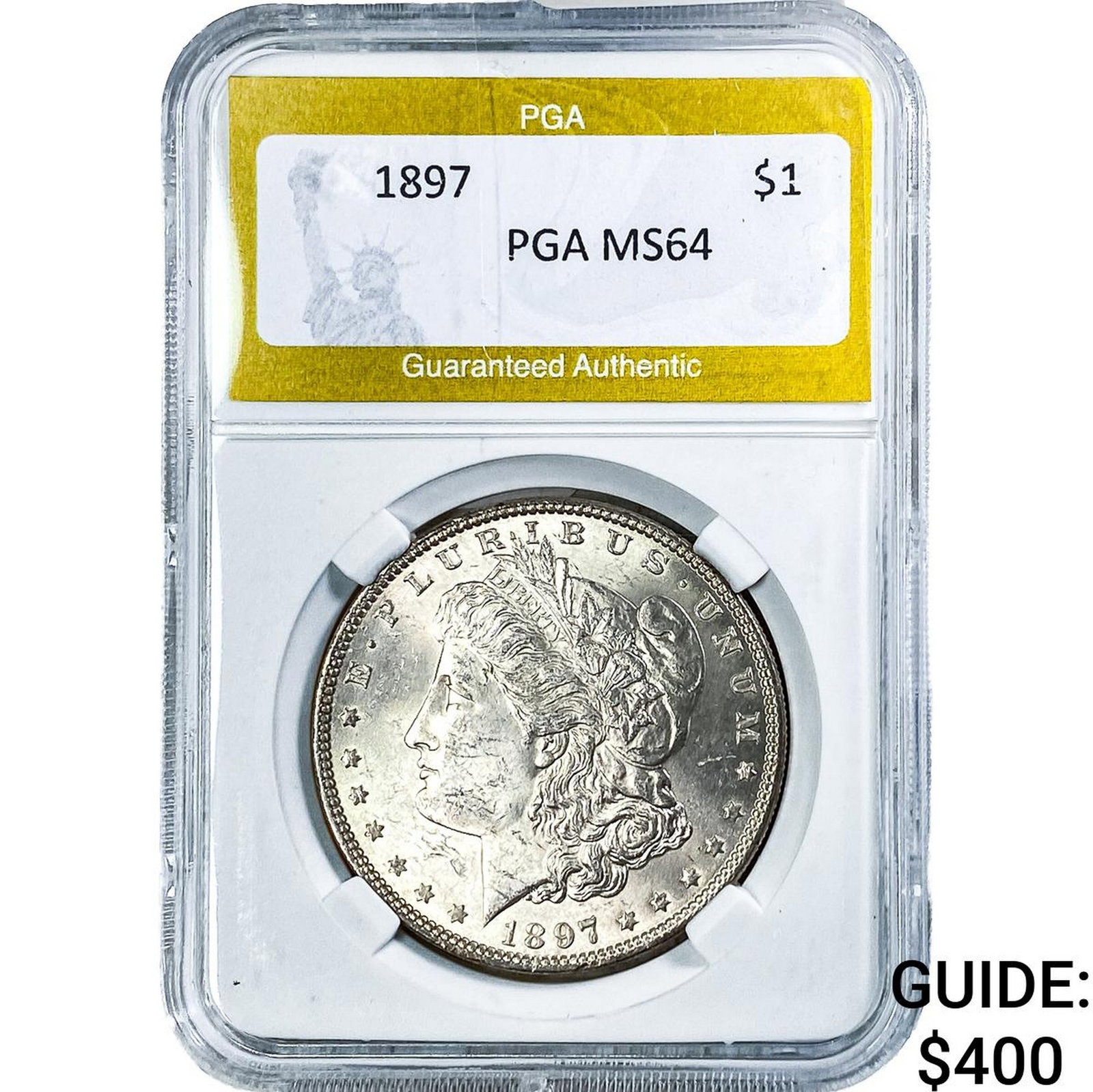 1897 Morgan Silver Dollar PGA MS64: 1897 Morgan Silver Dollar PGA MS64