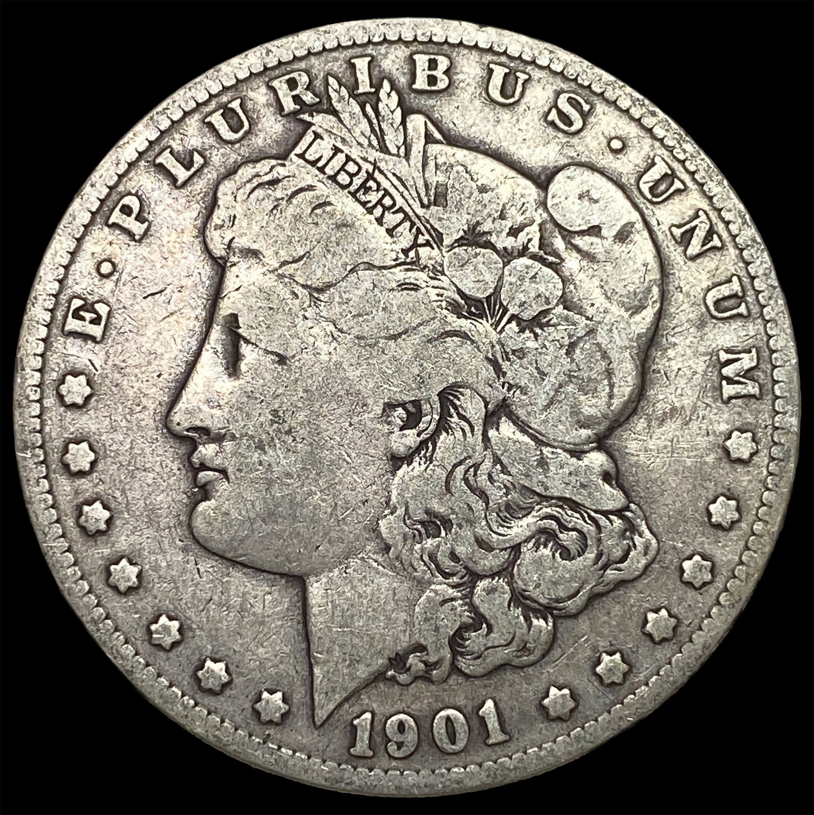 1901-S Silver Morgan Dollar NICELY CIRCULATED: 1901-S Silver Morgan Dollar NICELY CIRCULATED