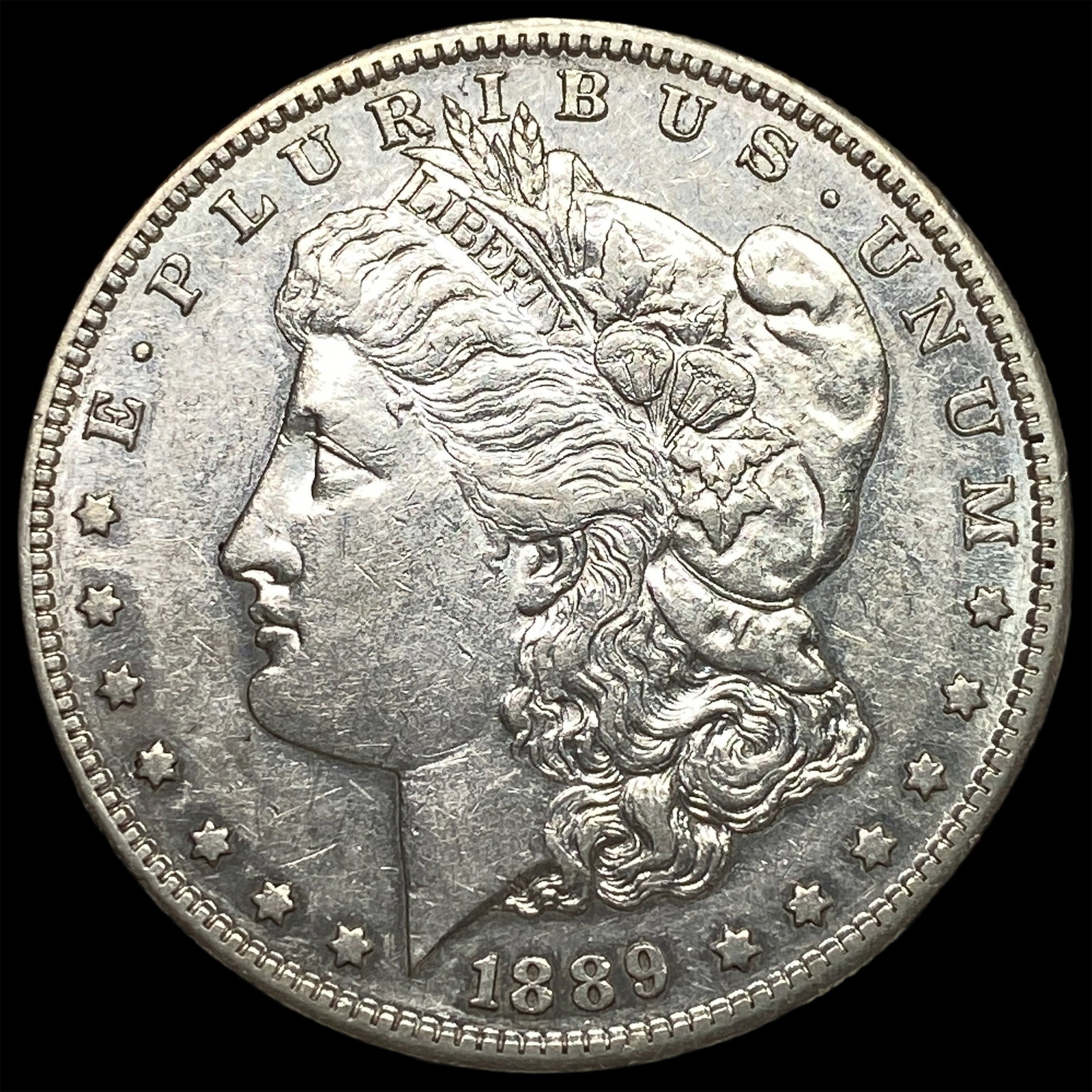 1889-S Silver Morgan Dollar CLOSELY UNCIRCULATED: 1889-S Silver Morgan Dollar CLOSELY UNCIRCULATED
