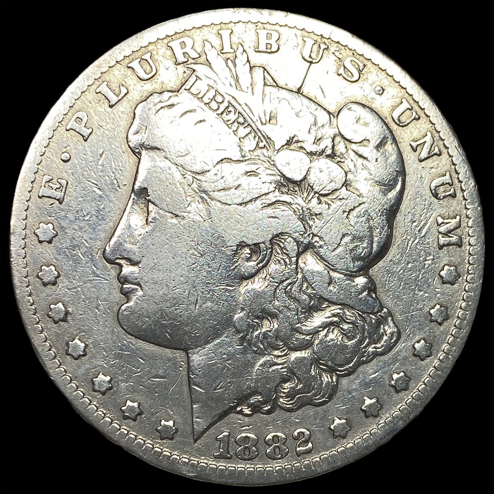 1882-CC Silver Morgan Dollar LIGHTLY CIRCULATED: 1882-CC Silver Morgan Dollar LIGHTLY CIRCULATED