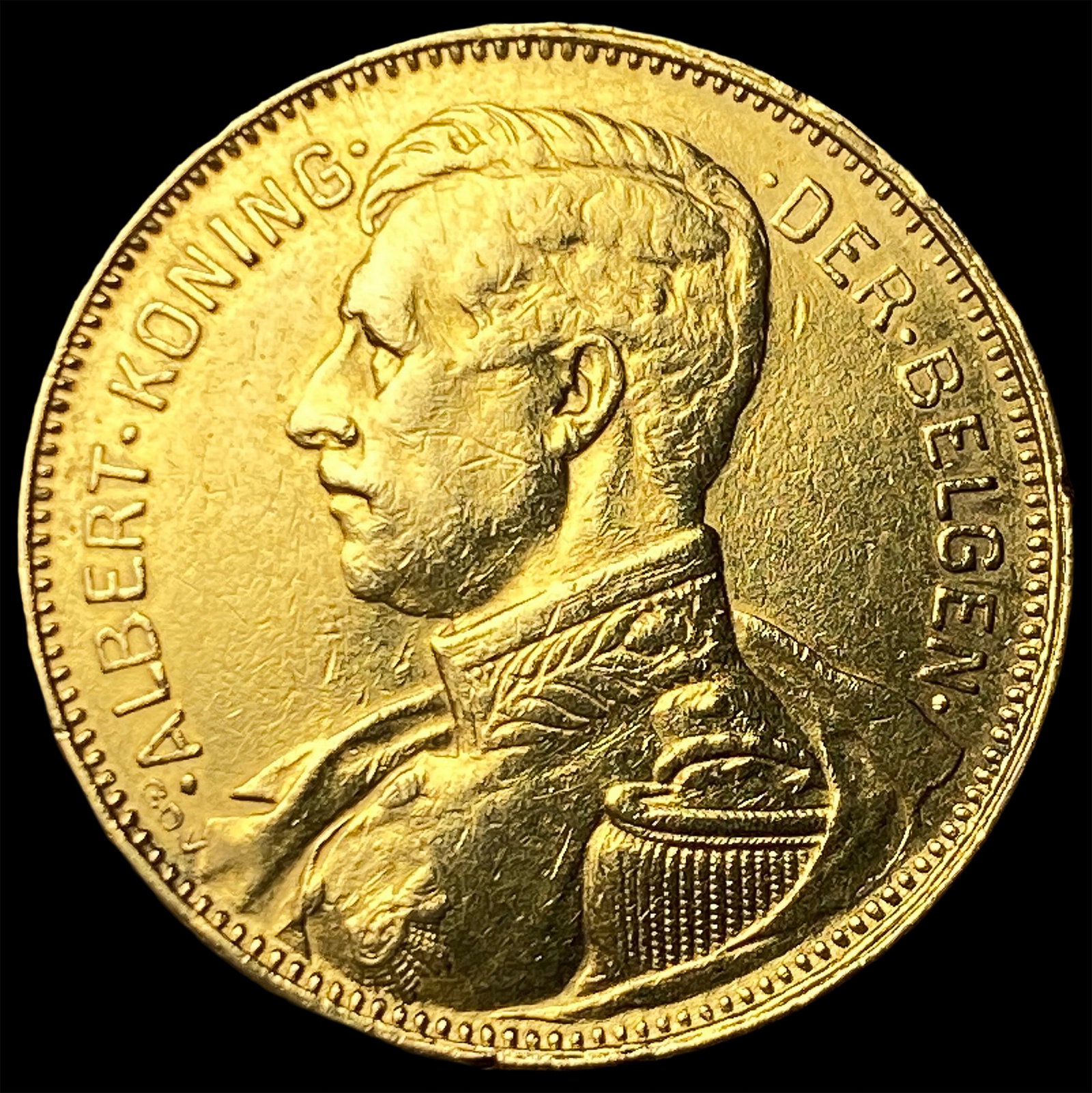 1914 Belgium .1867oz Gold 20 Francs HIGH GRADE (1 of 2)
