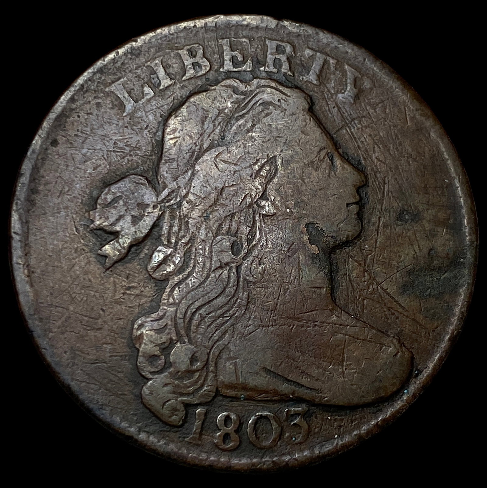 1803 Draped Bust Large Cent LIGHTLY CIRCULATED (1 of 2)