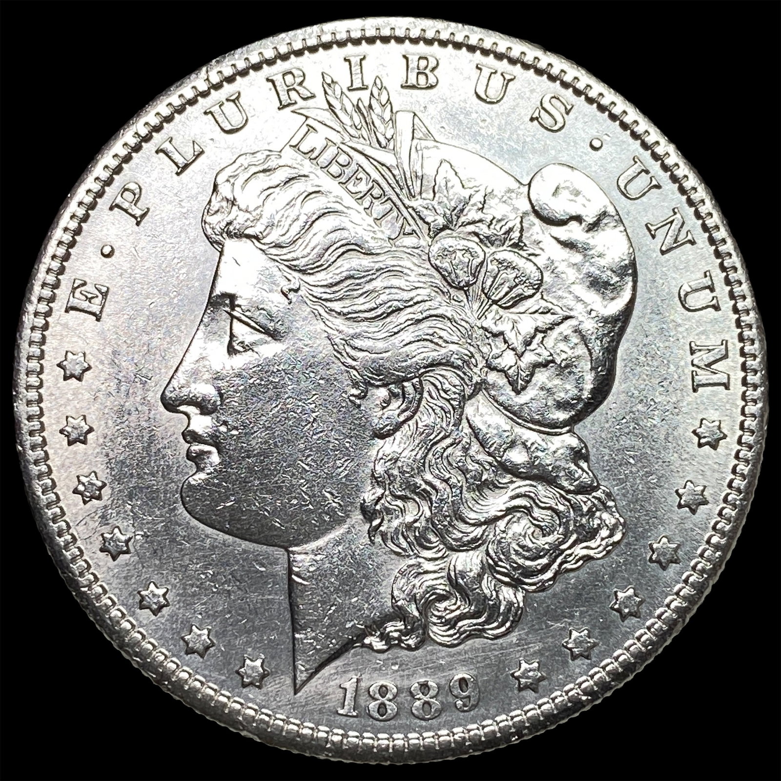 1889-S Silver Morgan Dollar CLOSELY UNCIRCULATED: 1889-S Silver Morgan Dollar CLOSELY UNCIRCULATED