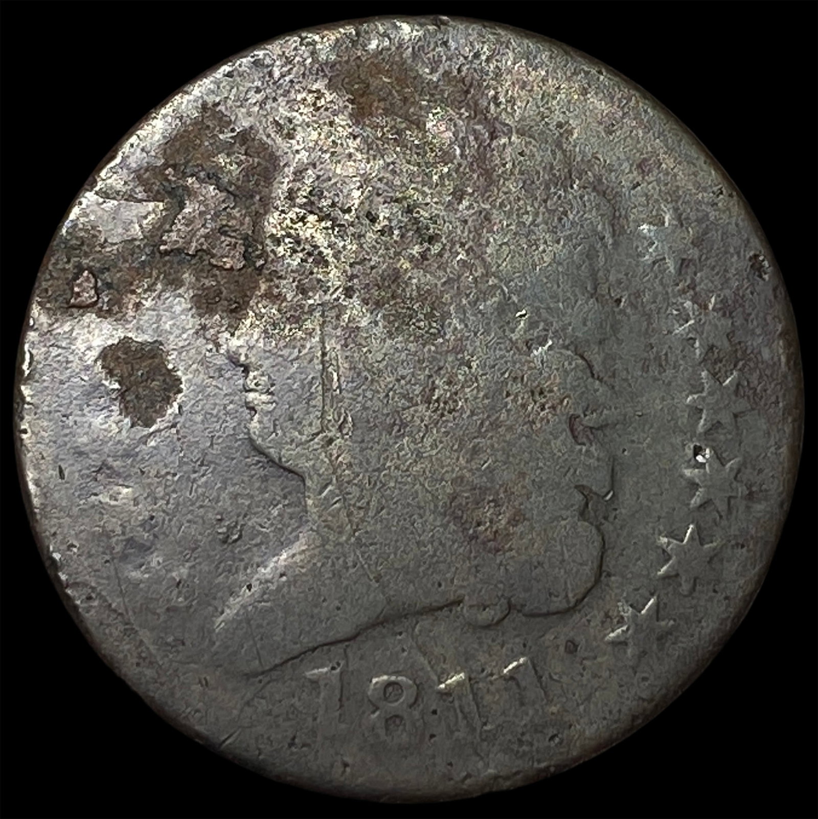 1811 Classic Head Half Cent NICELY CIRCULATED: 1811 Classic Head Half Cent NICELY CIRCULATED
