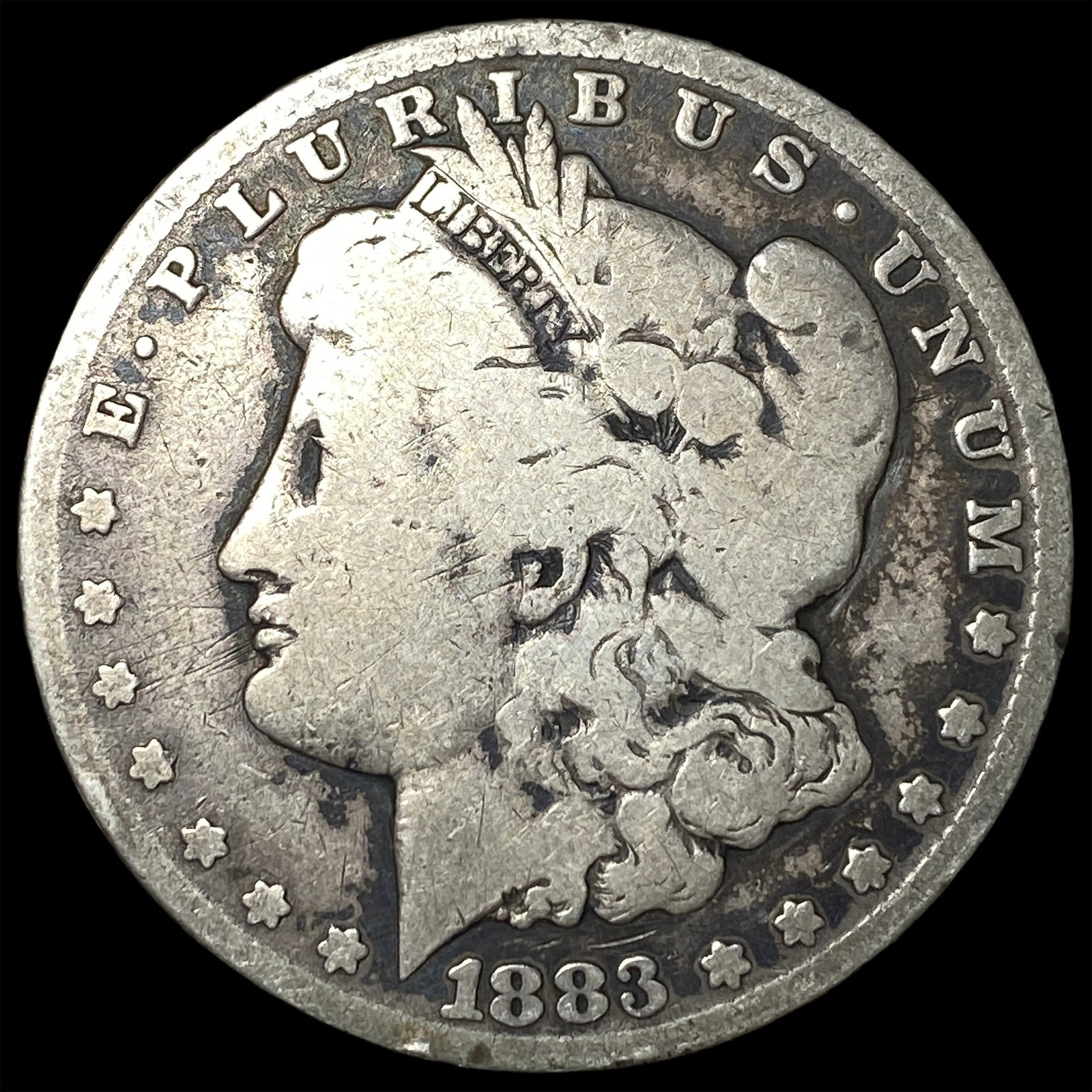 1883-CC Silver Morgan Dollar NICELY CIRCULATED: 1883-CC Silver Morgan Dollar NICELY CIRCULATED