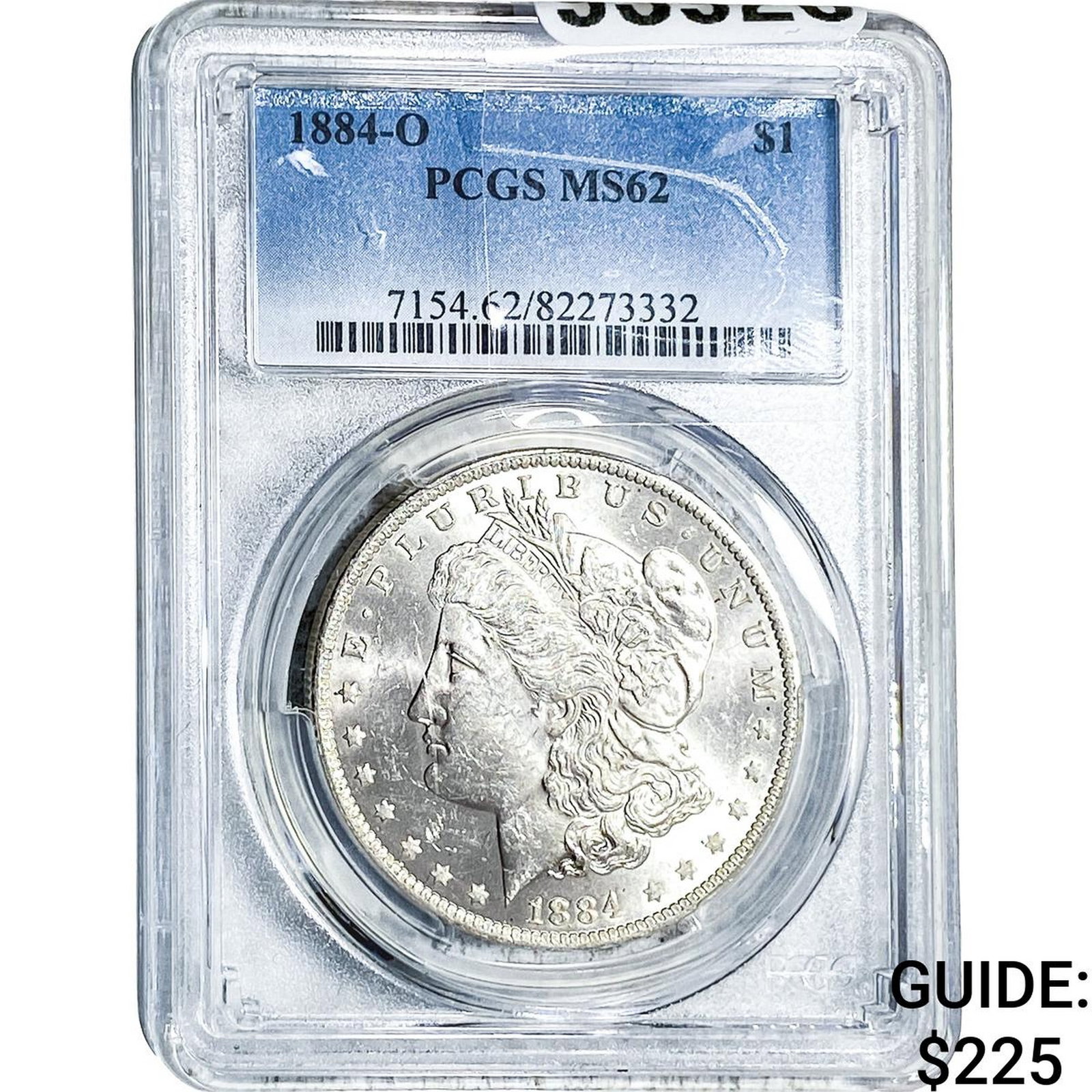 1884-O Morgan Silver Dollar PCGS MS62: 1884-O Morgan Silver Dollar PCGS MS62