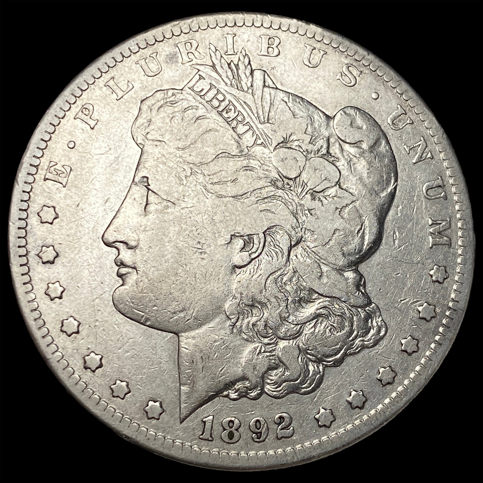 1892-CC Morgan Silver Dollar LIGHTLY CIRCULATED (1 of 2)