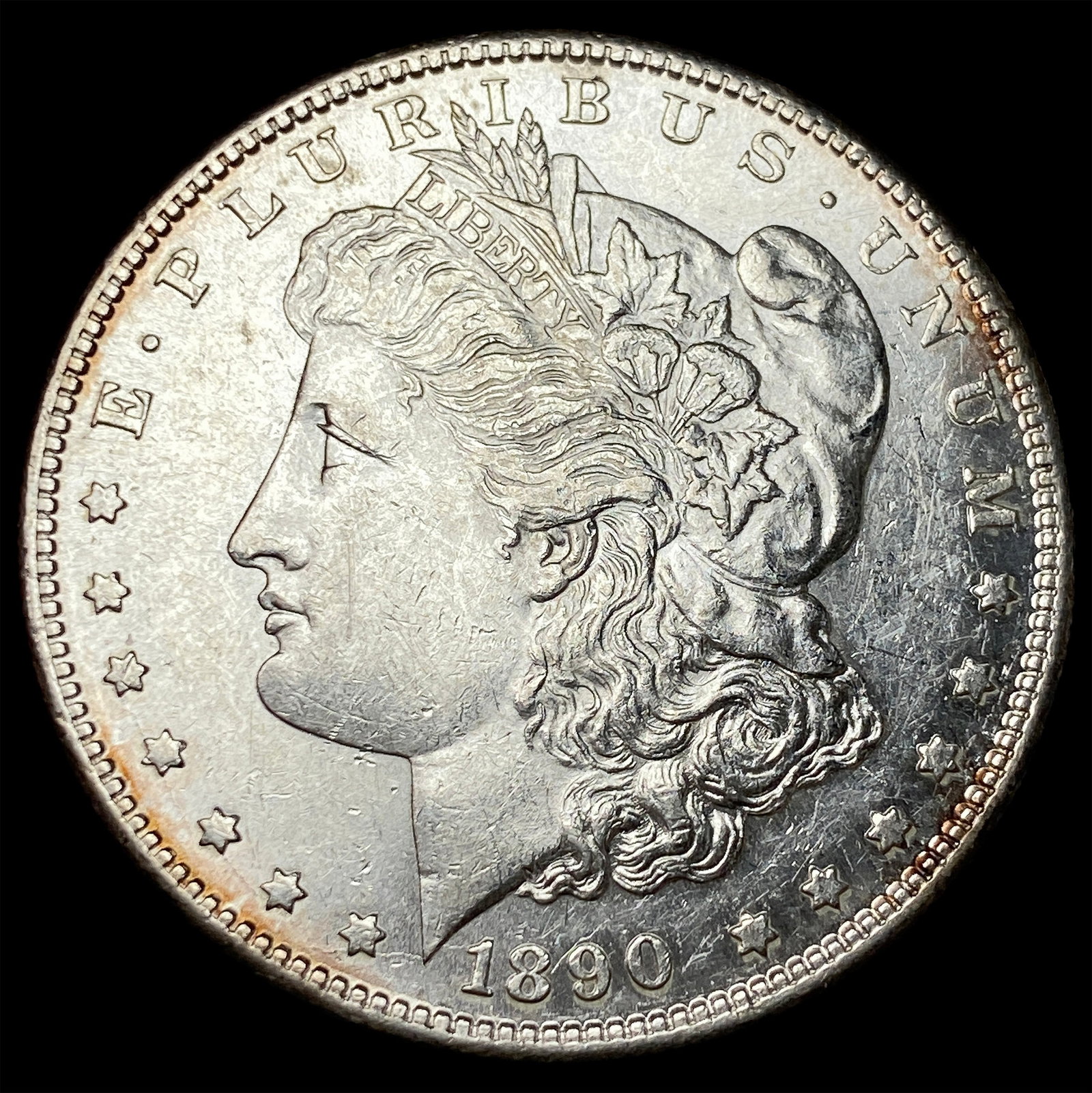 1890-S Silver Morgan Dollar UNCIRCULATED: 1890-S Silver Morgan Dollar UNCIRCULATED