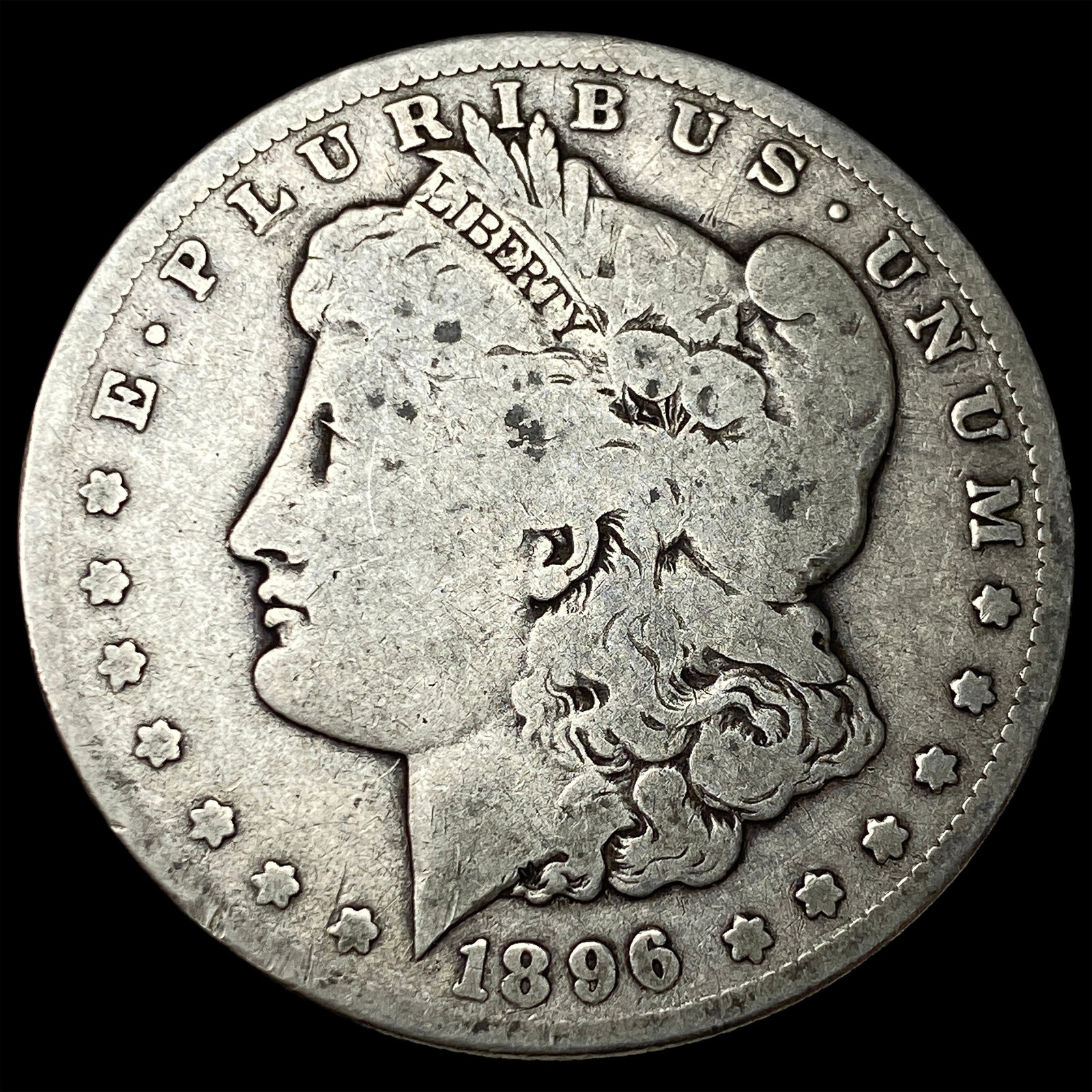 1896-S Silver Morgan Dollar NICELY CIRCULATED: 1896-S Silver Morgan Dollar NICELY CIRCULATED