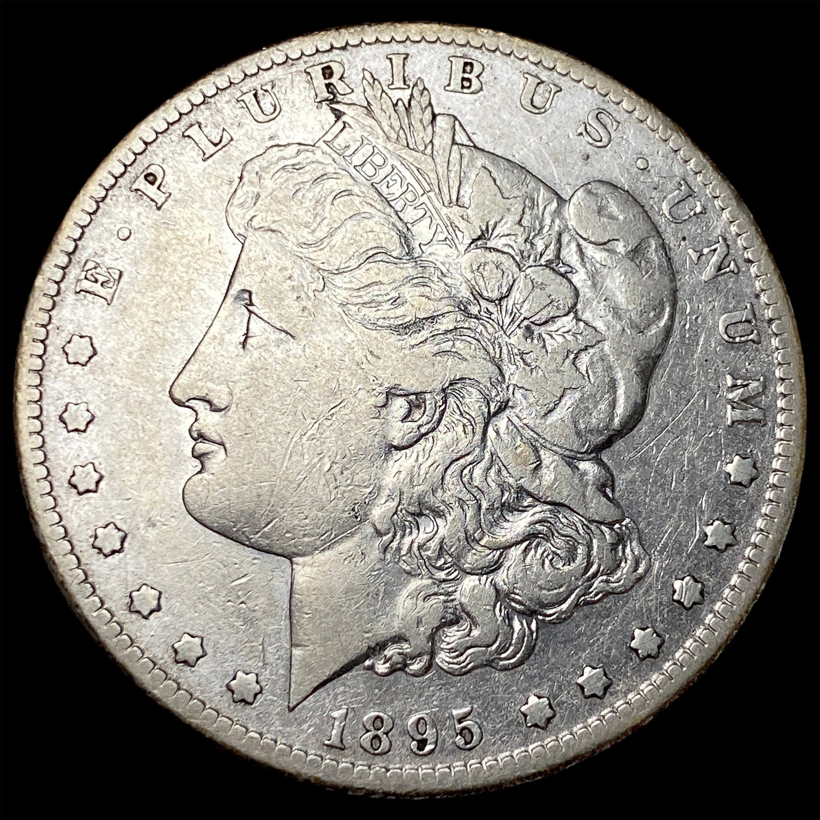 1895-S Silver Morgan Dollar ABOUT UNCIRCULATED: 1895-S Silver Morgan Dollar ABOUT UNCIRCULATED