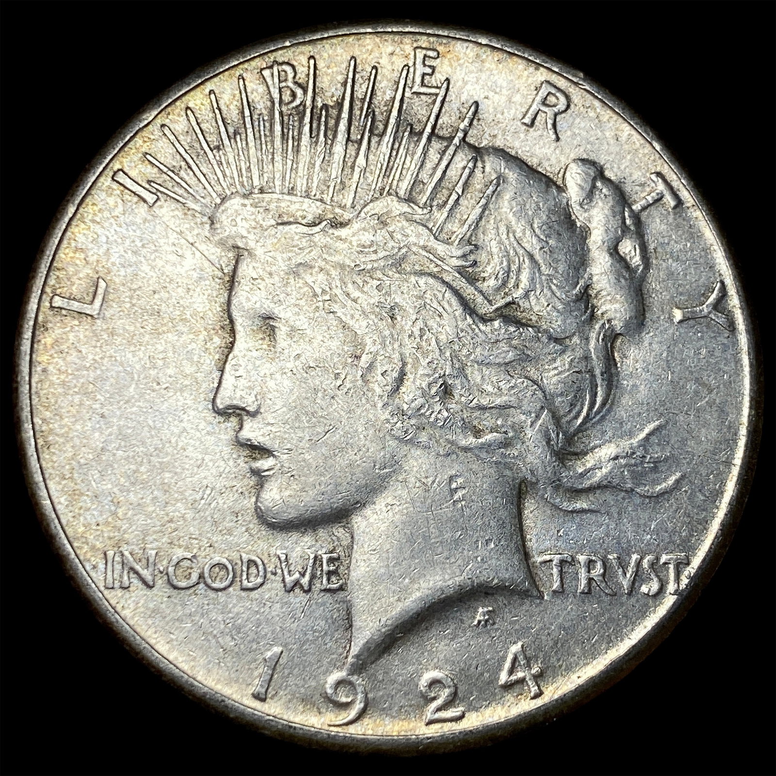 1924-S Silver Peace Dollar CLOSELY UNCIRCULATED: 1924-S Silver Peace Dollar CLOSELY UNCIRCULATED