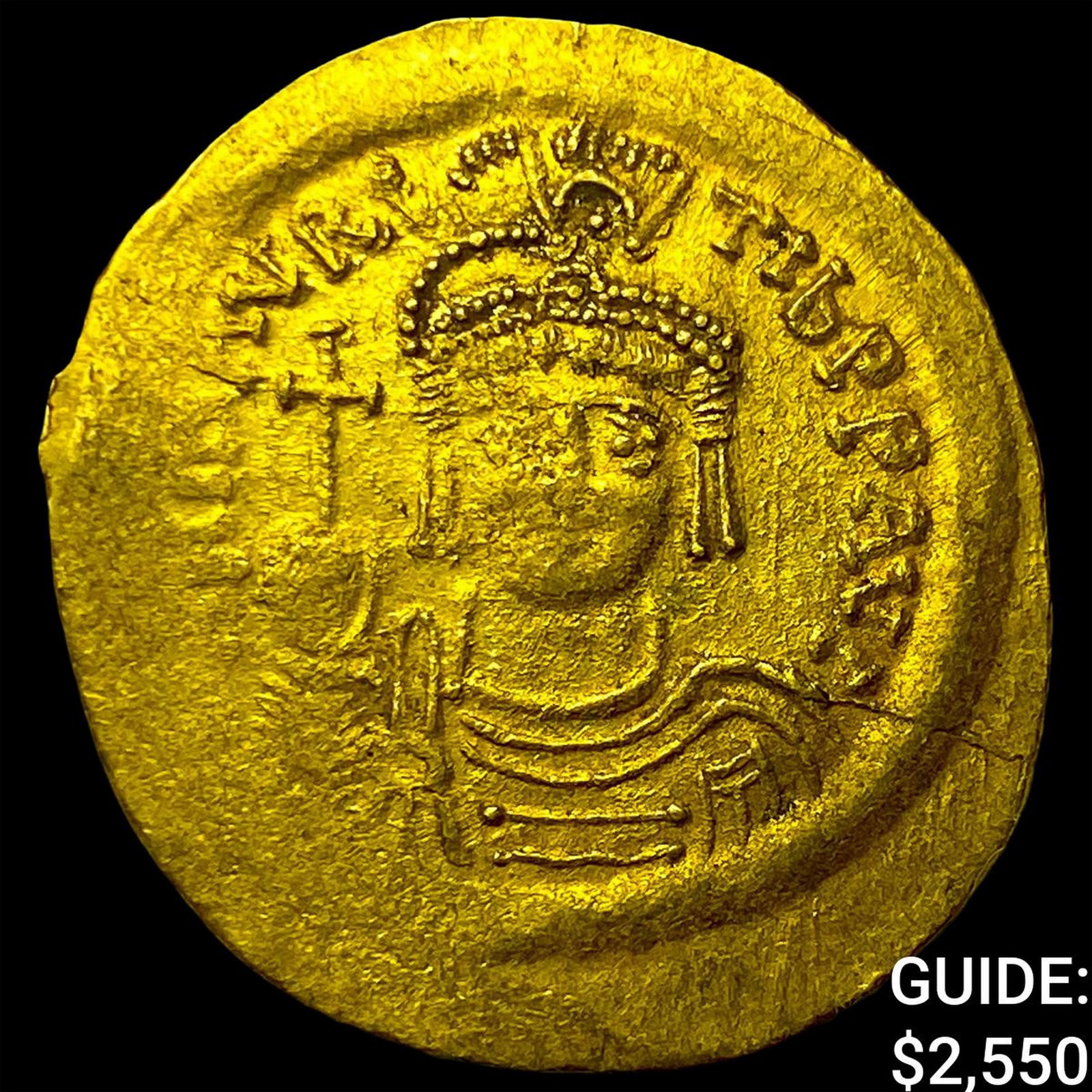 Byzantine Maurice Tiberius 578-602 Gold Solidus: Byzantine Maurice Tiberius 578-602 Gold Solidus