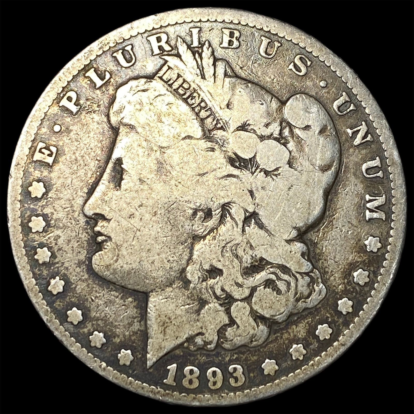 1893-CC Silver Morgan Dollar NICELY CIRCULATED: 1893-CC Silver Morgan Dollar NICELY CIRCULATED