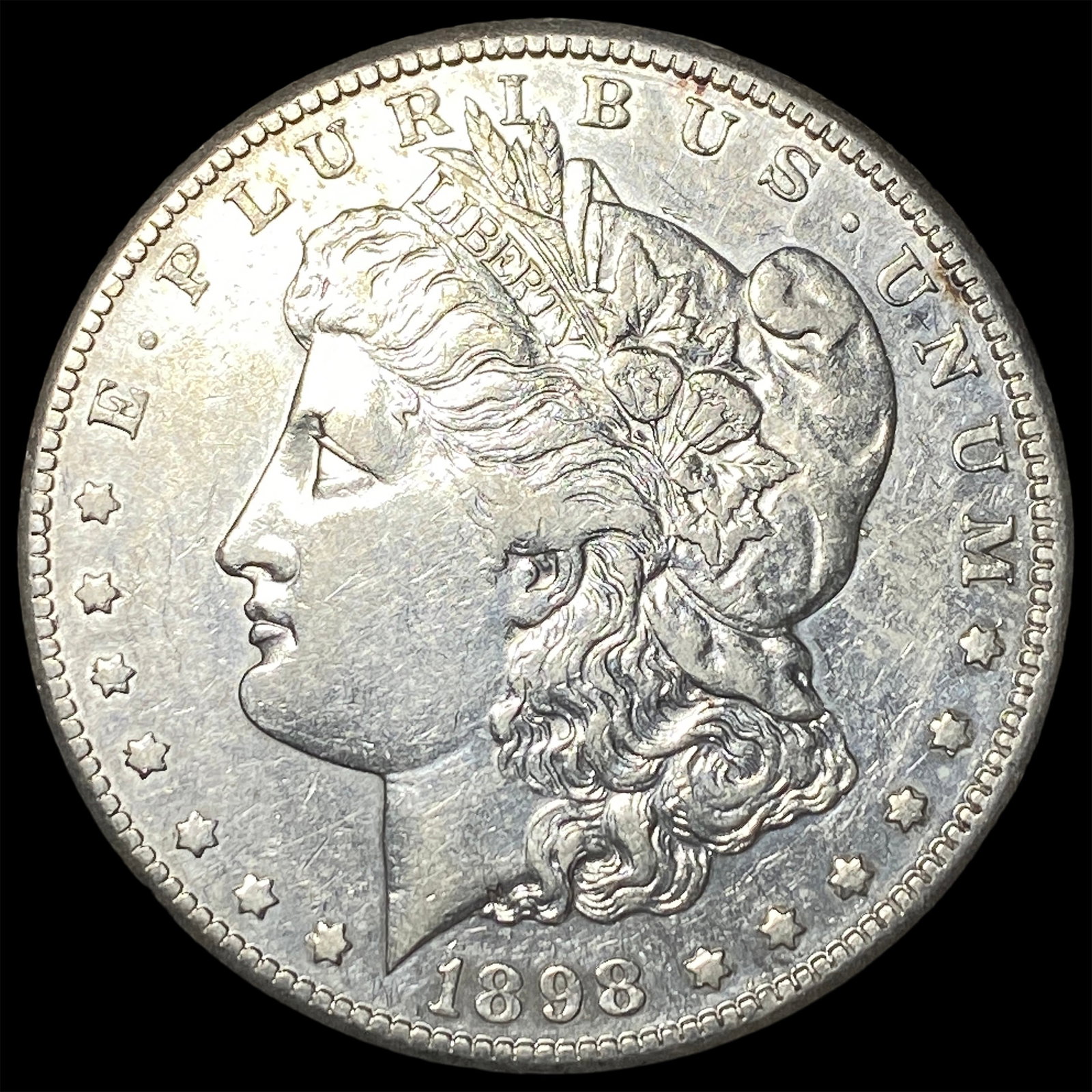 1898-S Silver Morgan Dollar CLOSELY UNCIRCULATED: 1898-S Silver Morgan Dollar CLOSELY UNCIRCULATED
