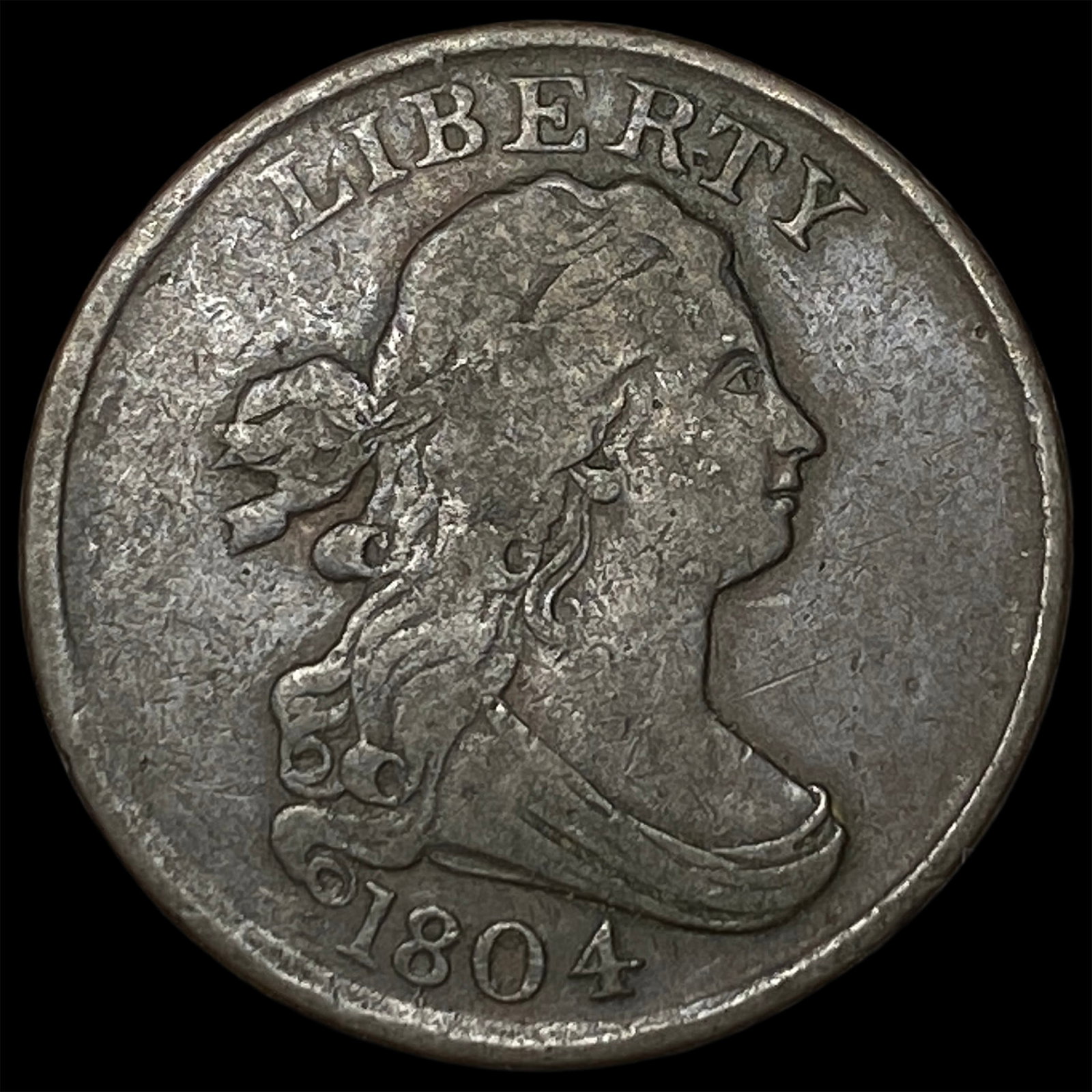 1804 Draped Bust Half Cent NEARLY UNCIRCULATED (1 of 2)