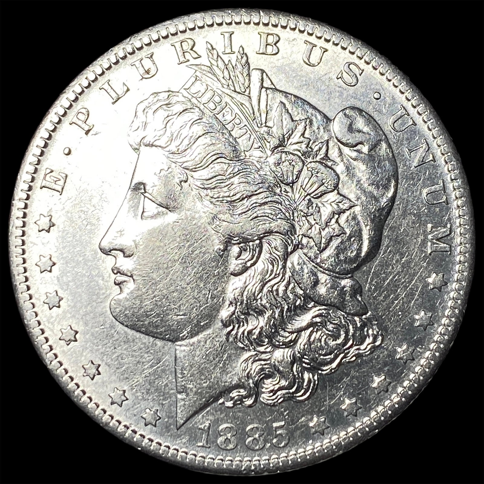 1885-S Silver Morgan Dollar CLOSELY UNCIRCULATED (1 of 2)