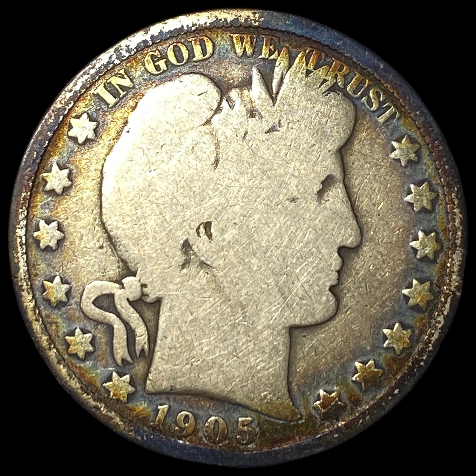 1905 Silver Barber Half Dollar NICELY CIRCULATED (1 of 2)