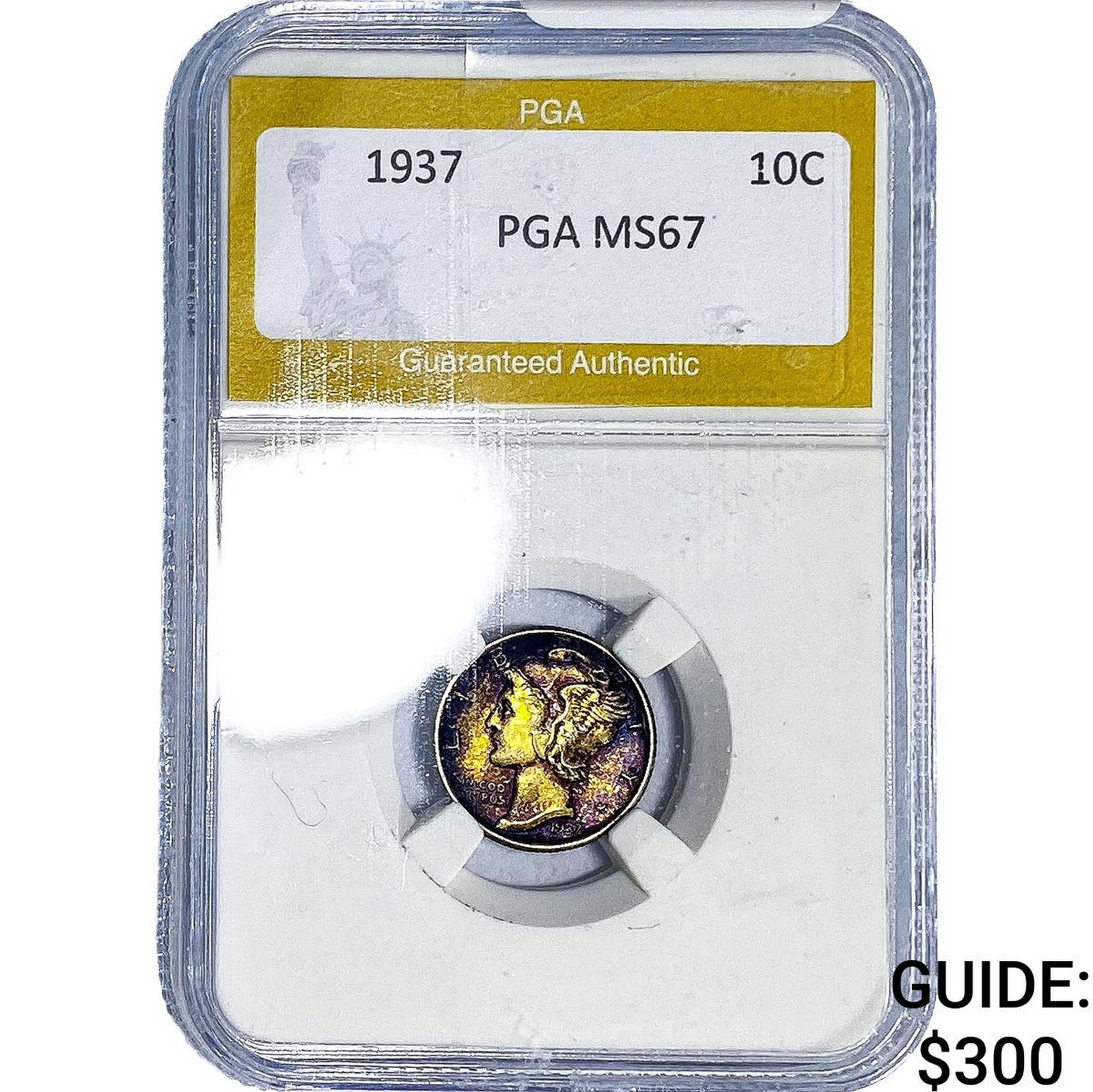1937 Mercury Silver Dime PGA MS67 (1 of 2)