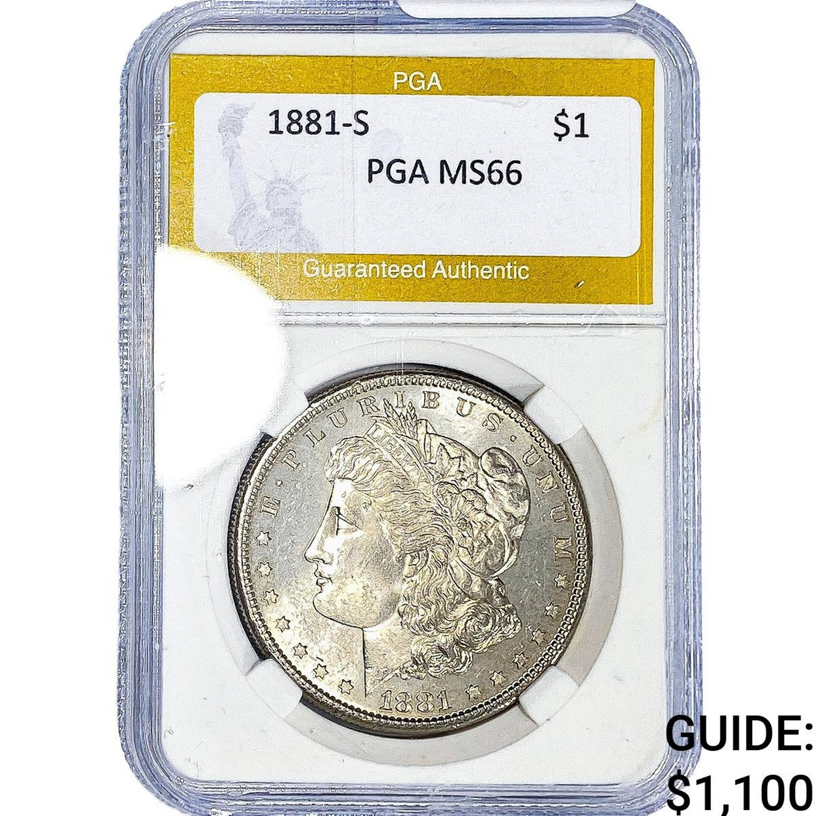1881-S Morgan Silver Dollar PGA MS66 (1 of 2)