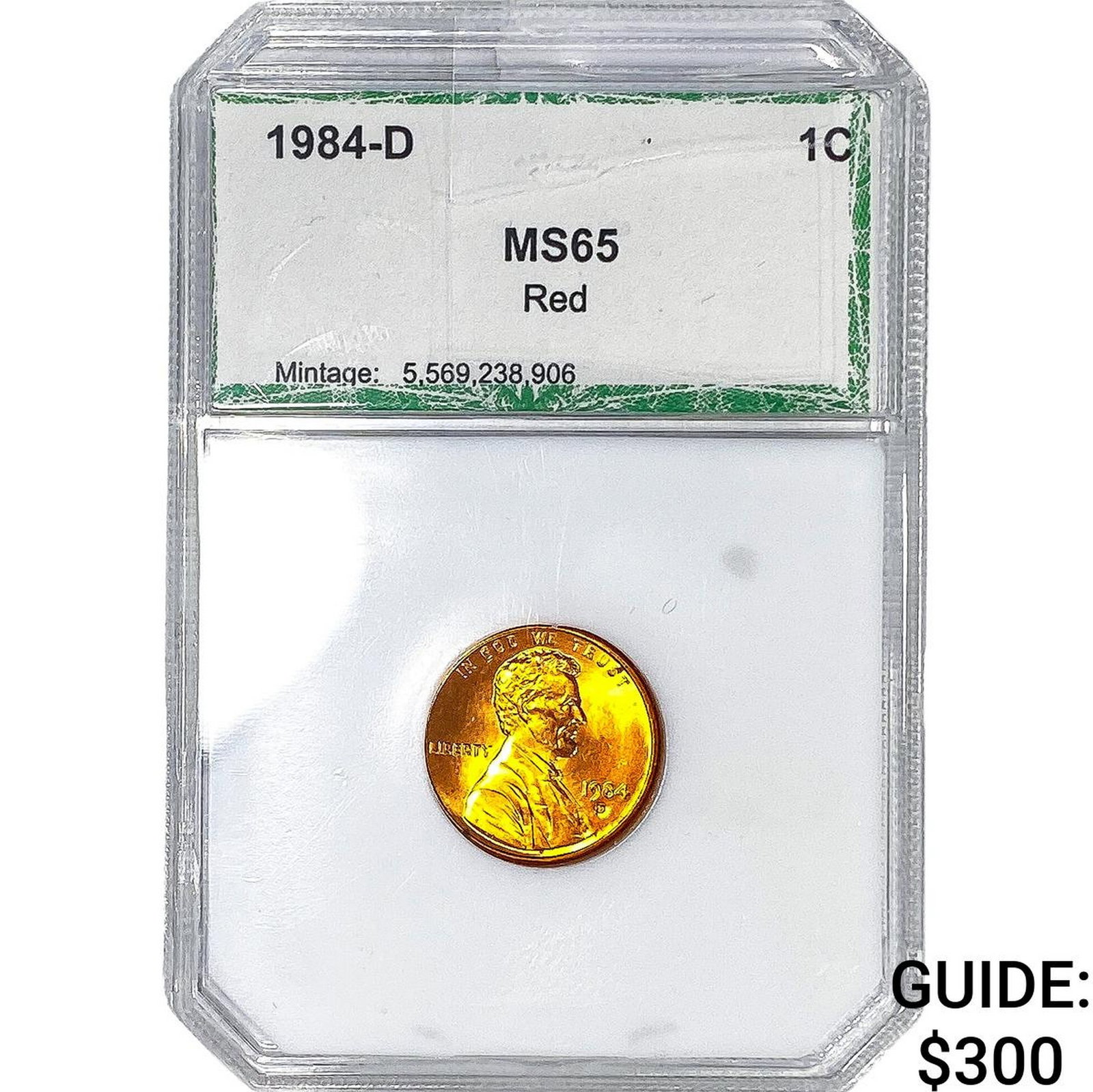 1984-D Wheat Cent PCI MS65 Red (1 of 2)