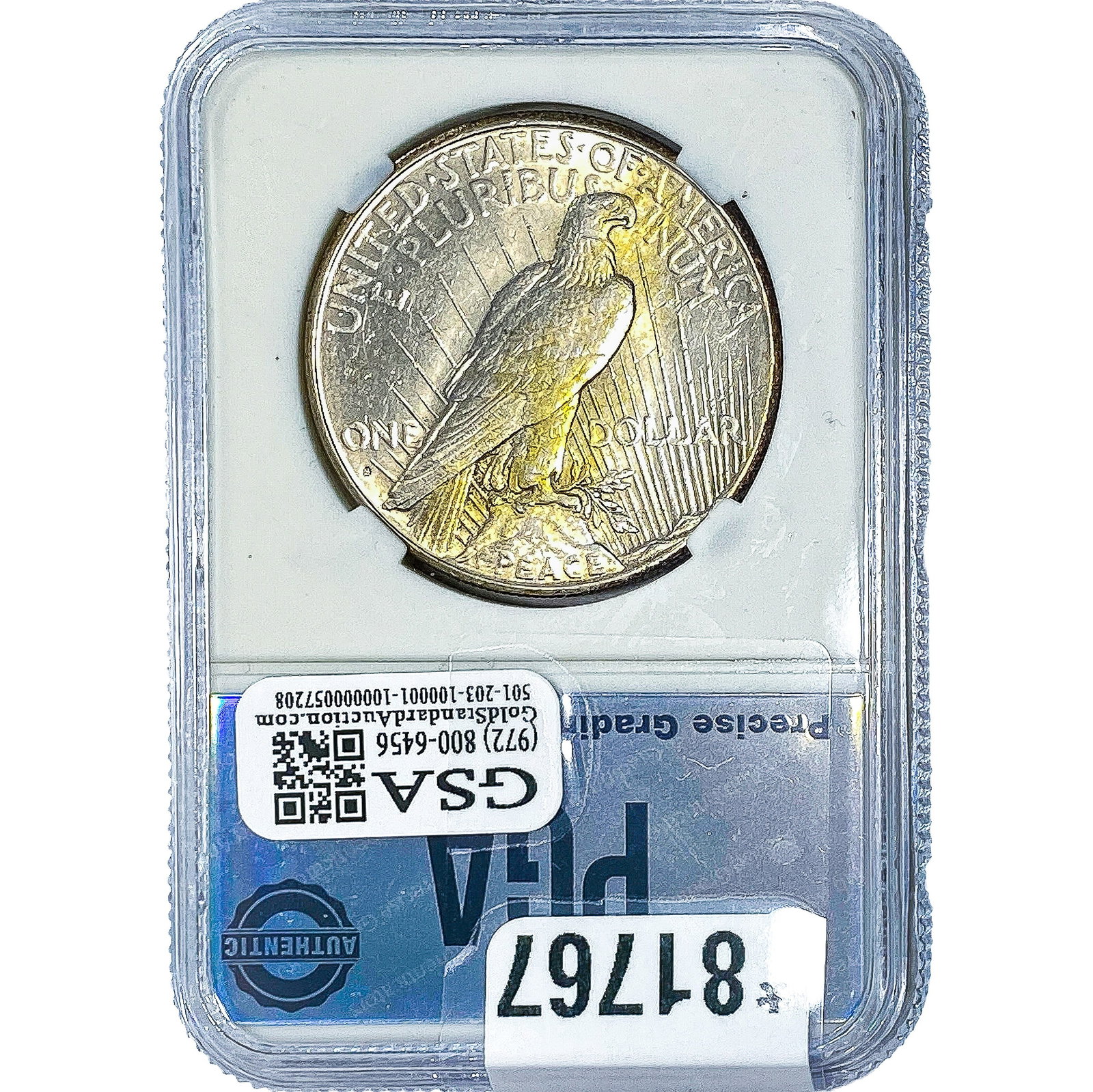 1925-S Silver Peace Dollar PGA MS63 - 2
