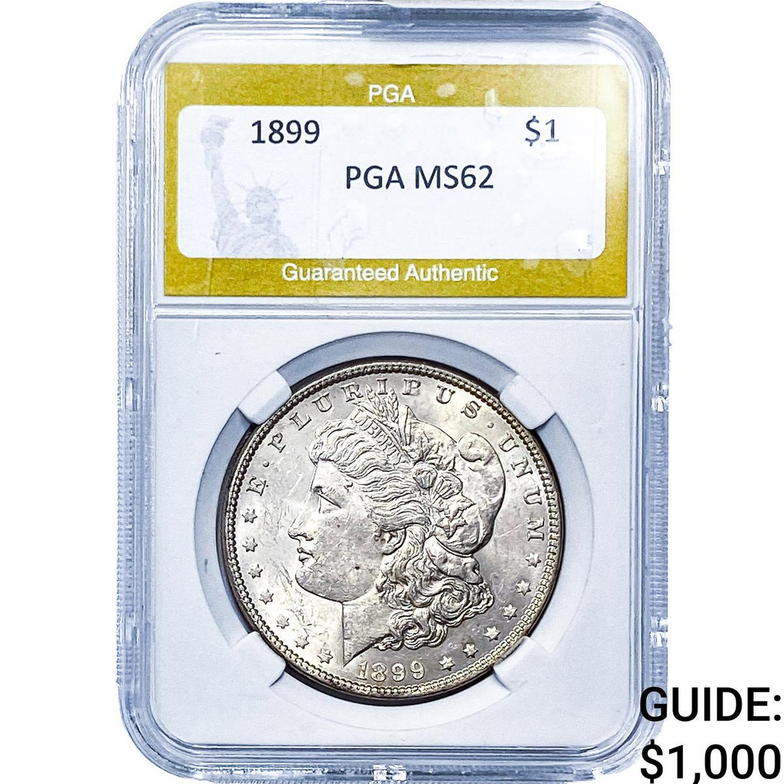 1899 Morgan Silver Dollar PGA MS62 (1 of 2)