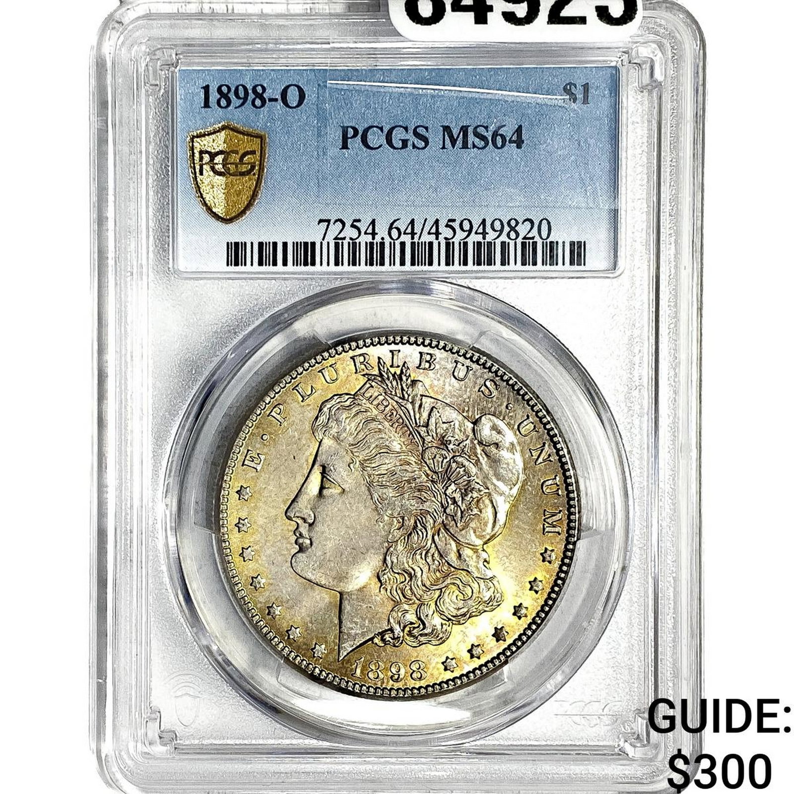 1898-O Morgan Silver Dollar PCGS MS64: 1898-O Morgan Silver Dollar PCGS MS64