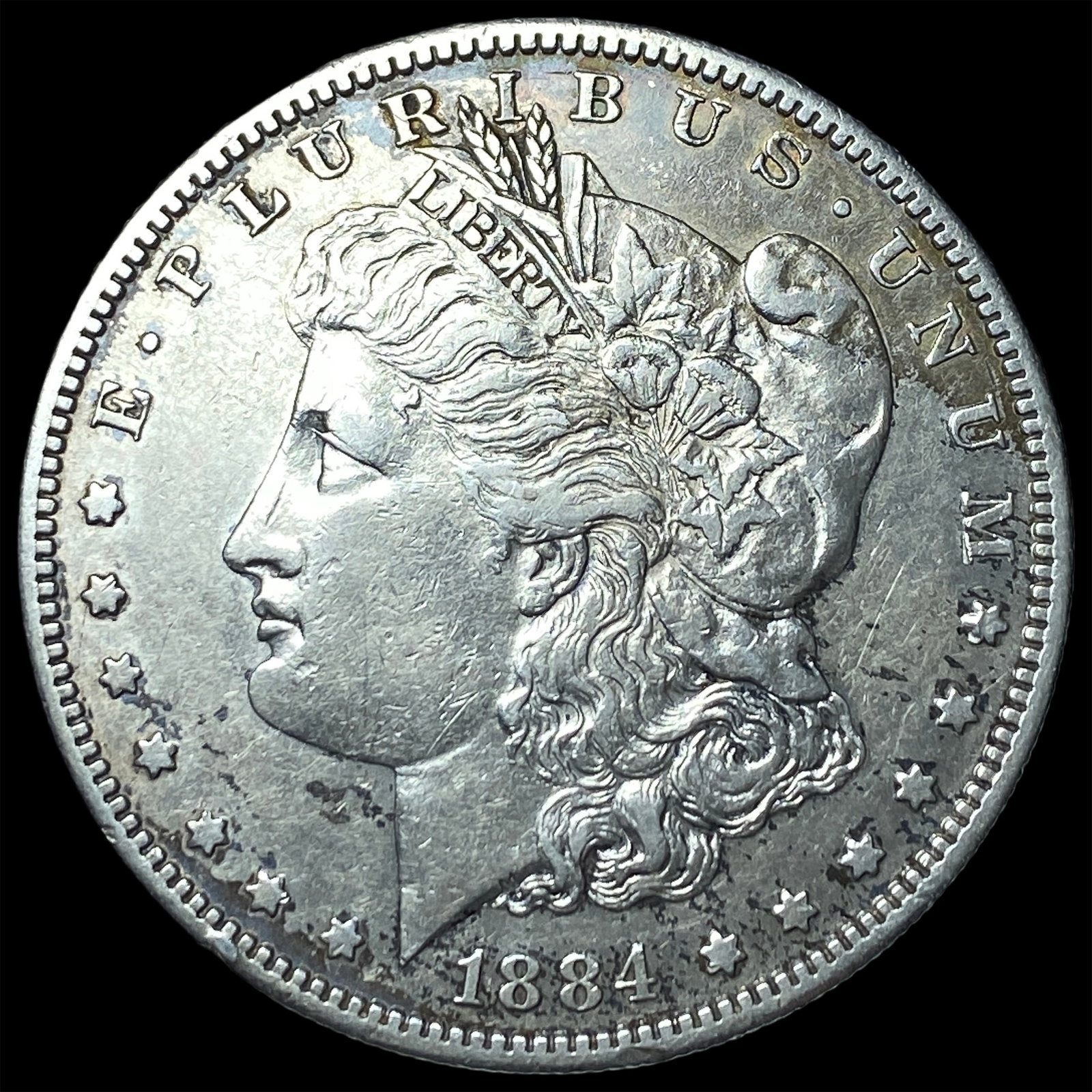 1884-S Silver Morgan Dollar CLOSELY UNCIRCULATED: 1884-S Silver Morgan Dollar CLOSELY UNCIRCULATED