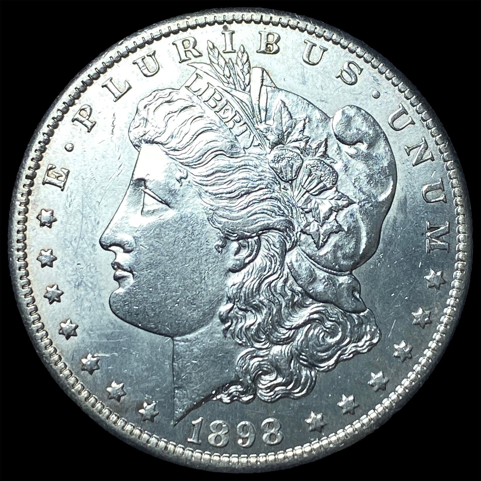 1898-S Silver Morgan Dollar CHOICE AU: 1898-S Silver Morgan Dollar CHOICE AU