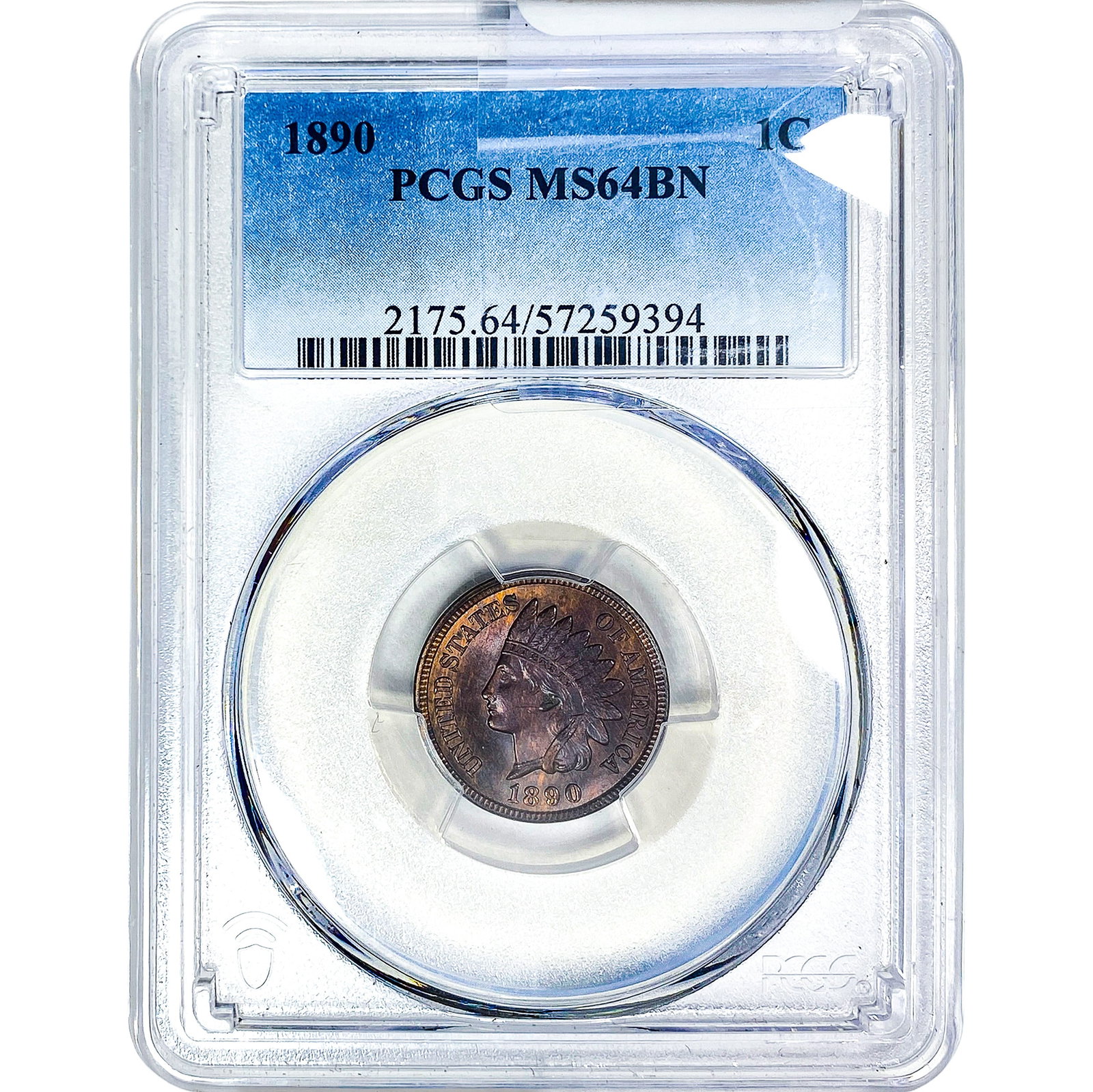 1890 Indian Head Cent PCGS MS64 BN (1 of 2)