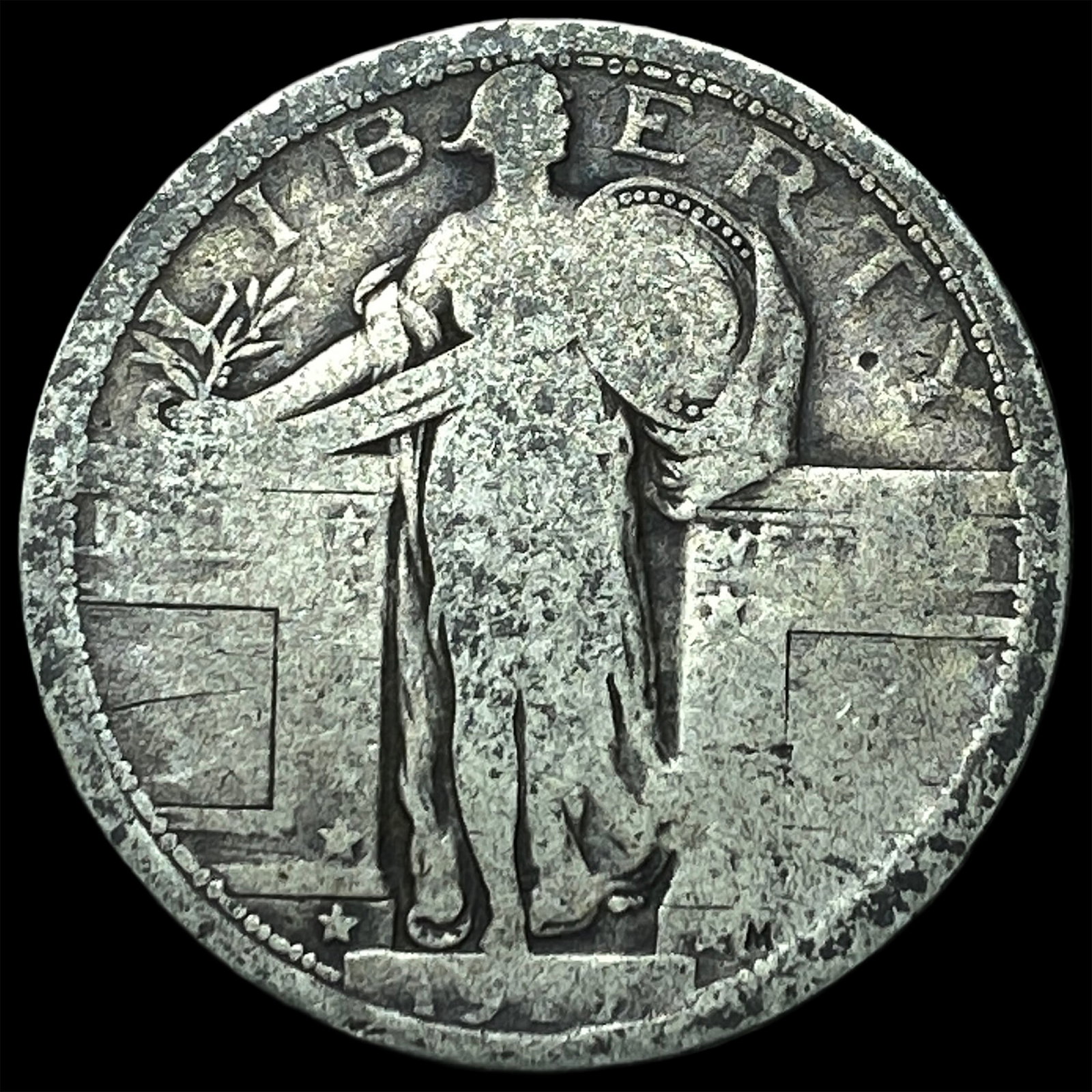 Standing Liberty Quarter 1917 Type 1 NICELY CIRCULATED: Standing Liberty Quarter 1917 Type 1 NICELY CIRCULATED