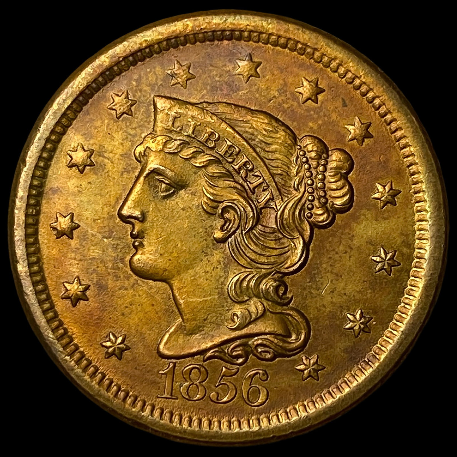 1856 Braided Hair Large Cent UNCIRCULATED (1 of 2)