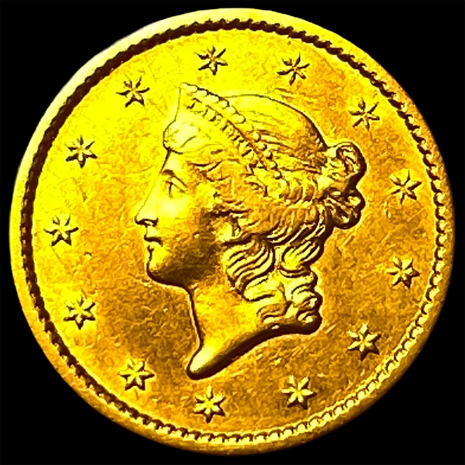 1849 Gold $1 Type 1 CLOSELY UNCIRCULATED (1 of 2)