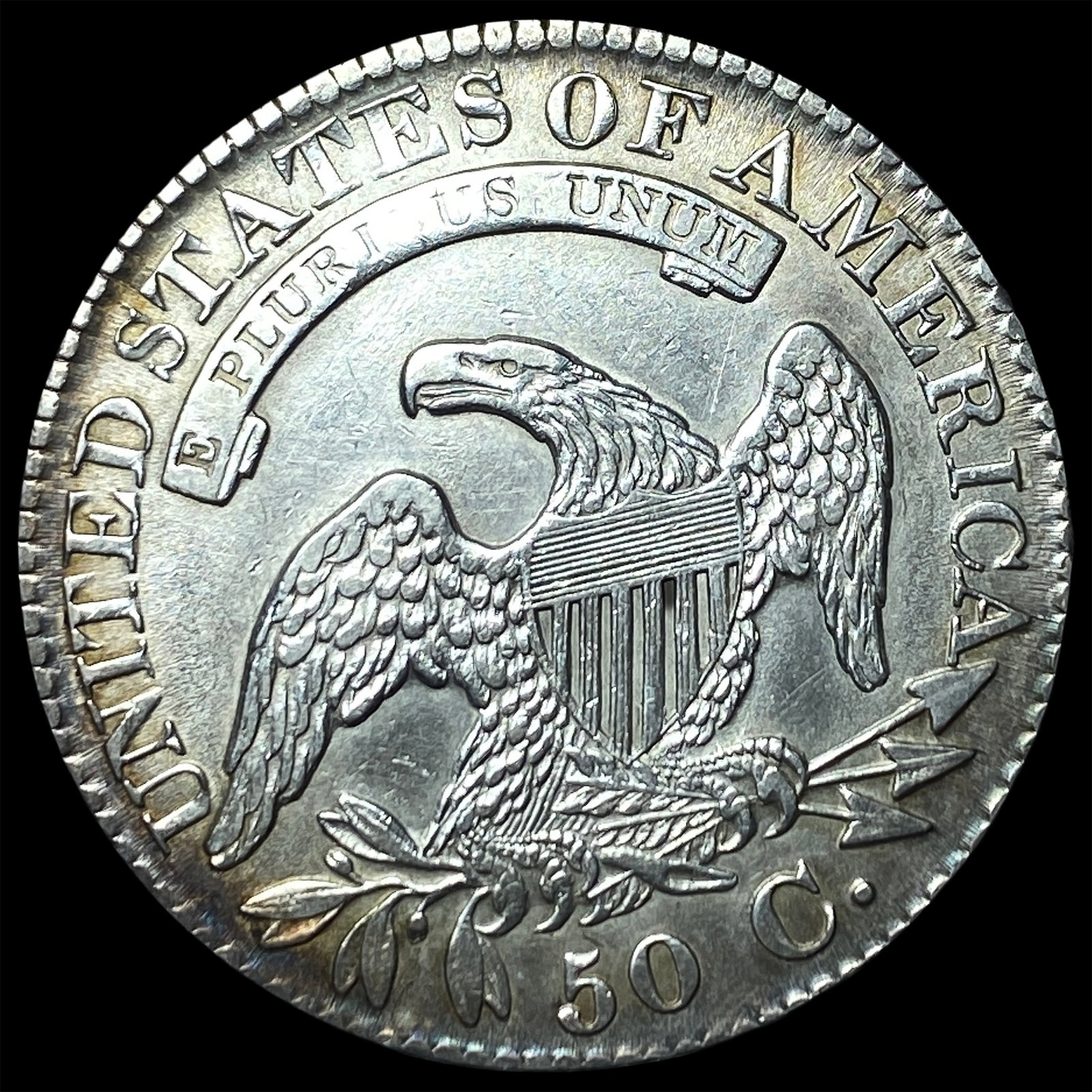 1827 Capped Bust Half Dollar LIGHTLY CIRCULATED - 2