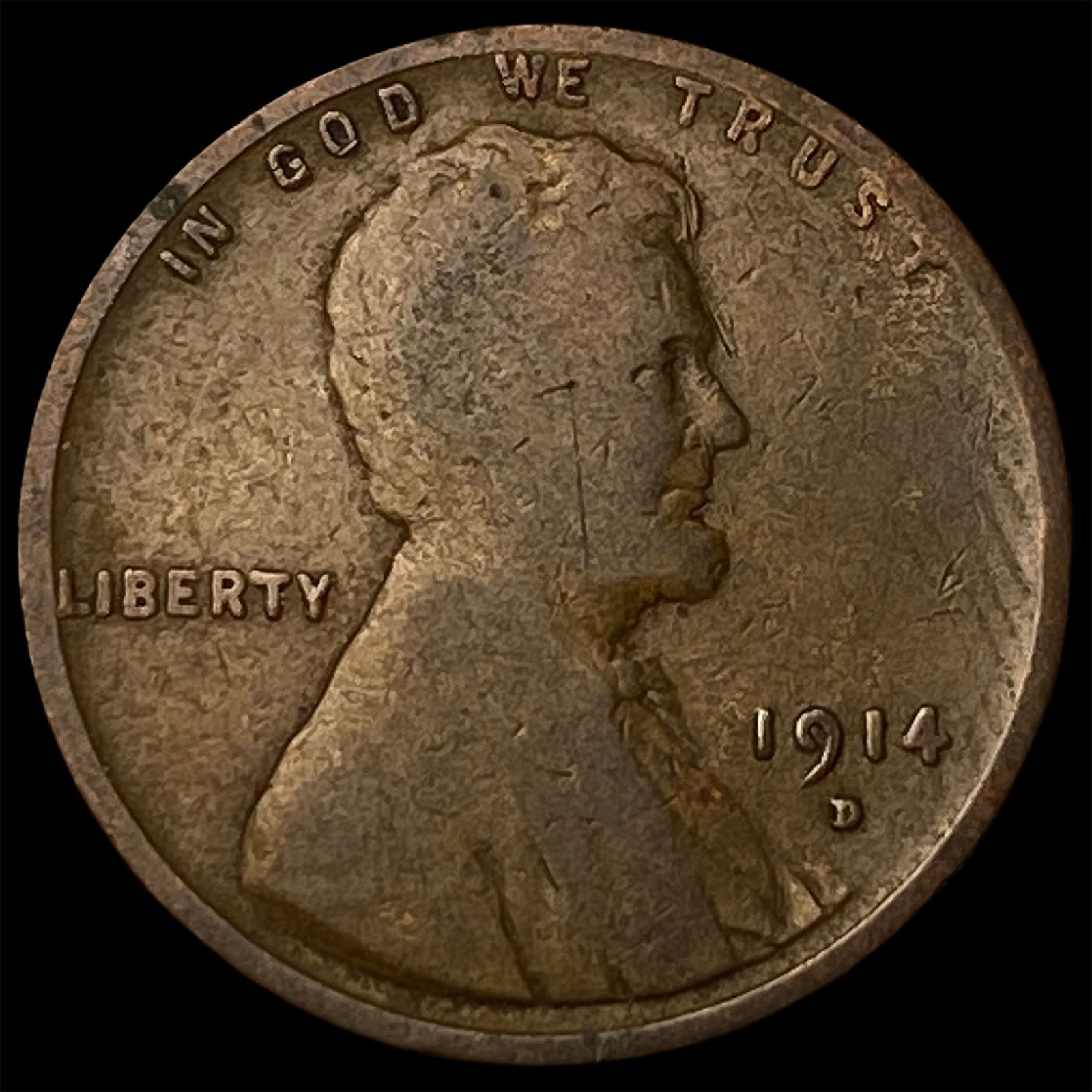 1914-D Lincoln Wheat Cent NICELY CIRCULATED (1 of 2)