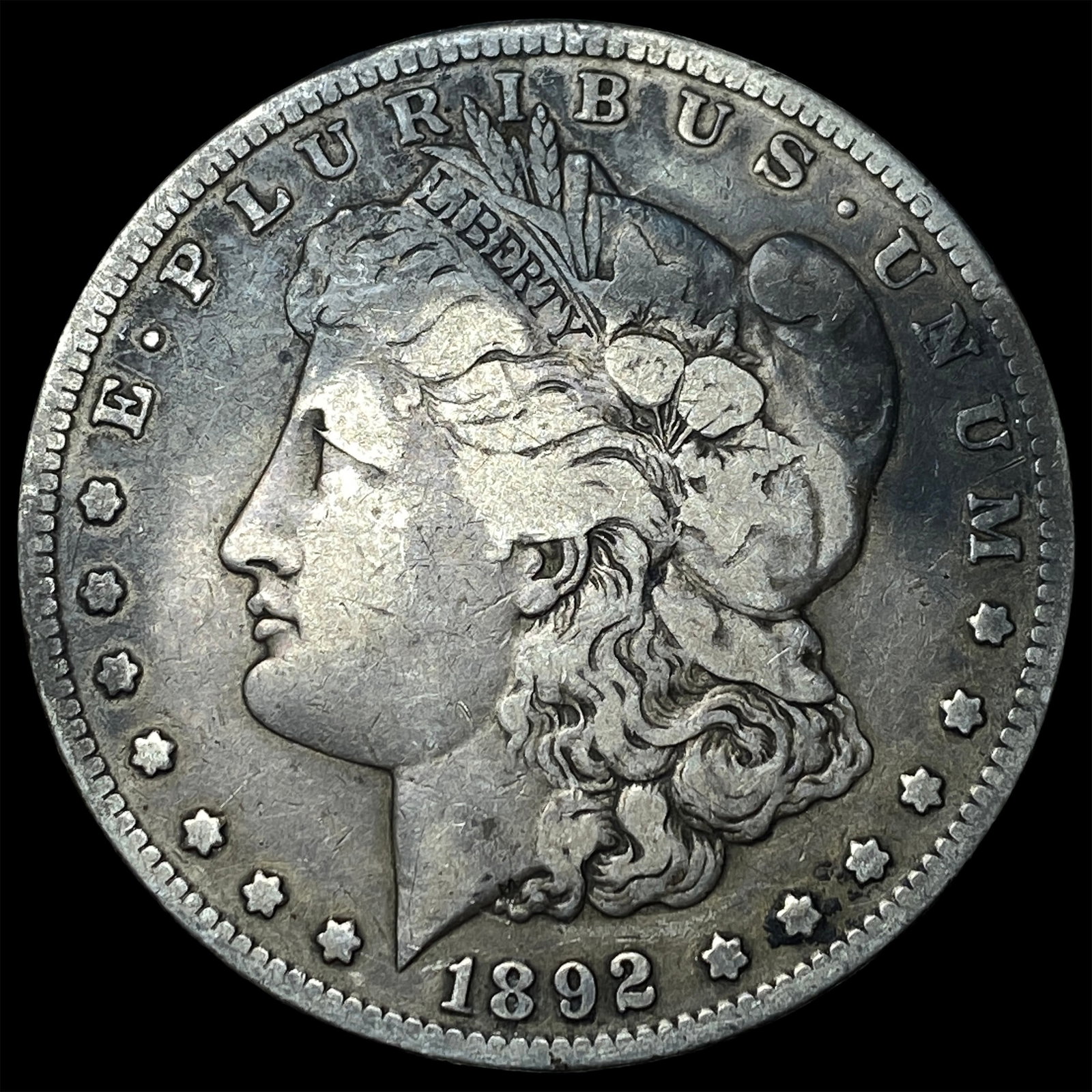1892-S Silver Morgan Dollar LIGHTLY CIRCULATED: 1892-S Silver Morgan Dollar LIGHTLY CIRCULATED