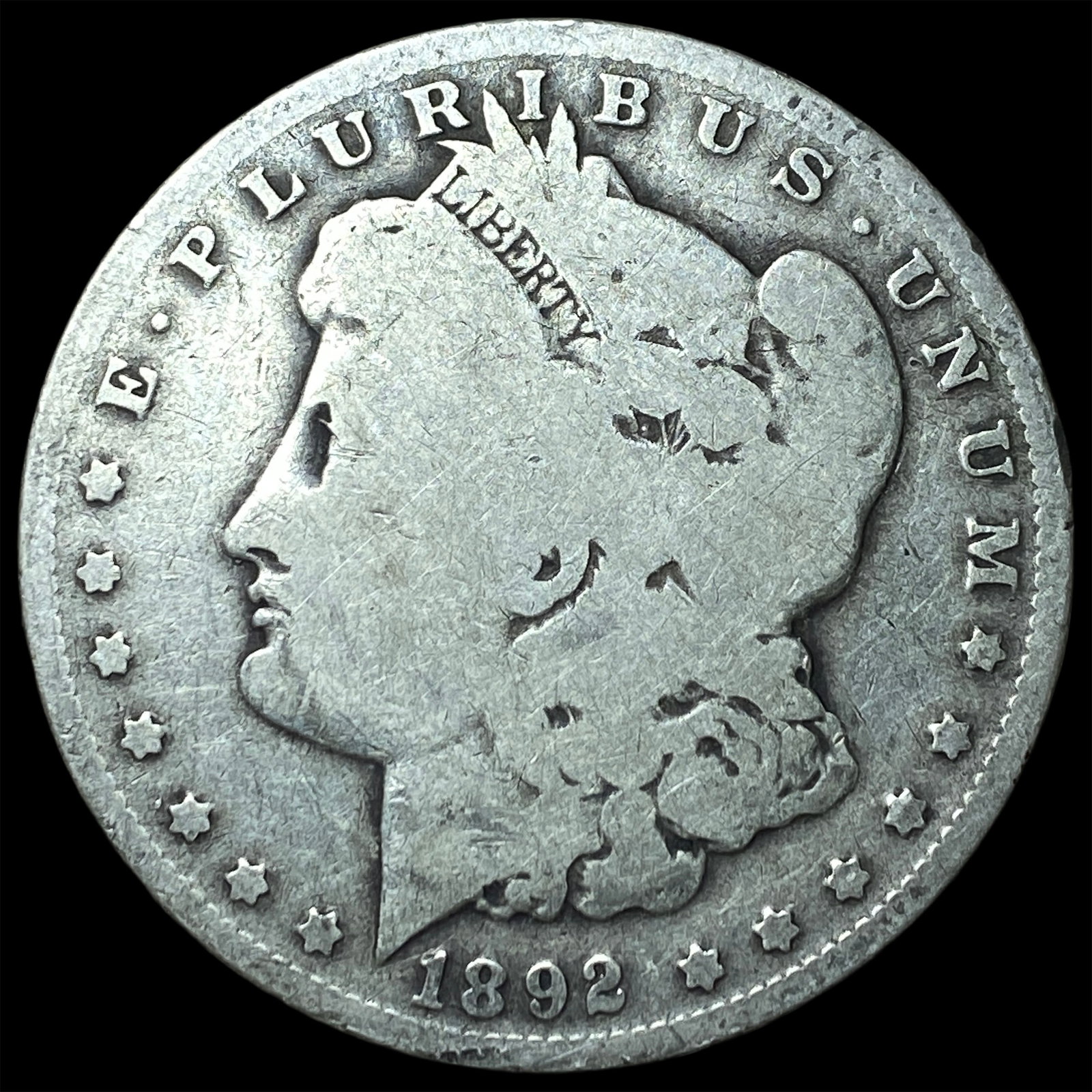 1892 Silver Morgan Dollar NICELY CIRCULATED: 1892 Silver Morgan Dollar NICELY CIRCULATED